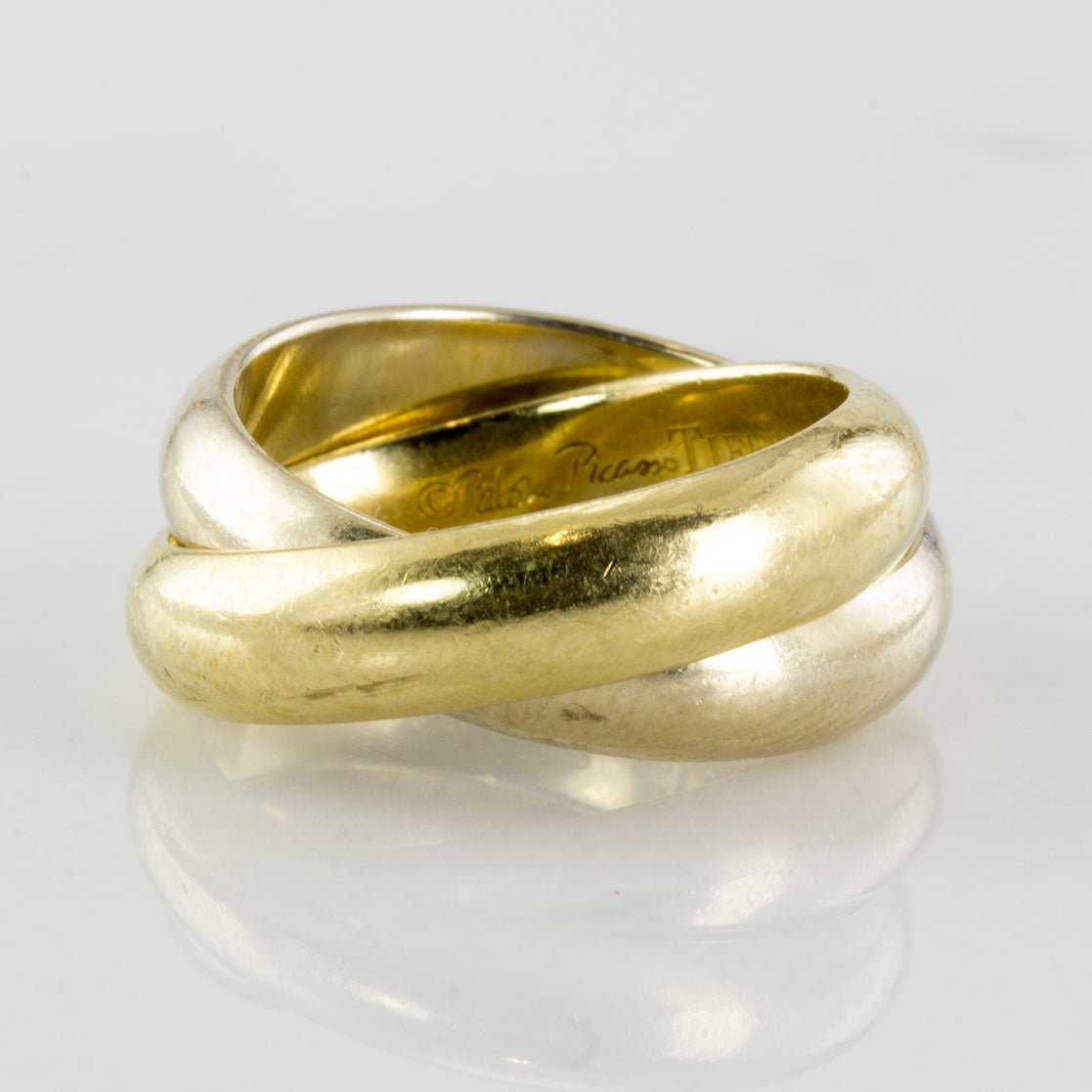 'Tiffany & Co.' Paloma's Melody Two Band Ring | SZ 3.75 | - 100 Ways