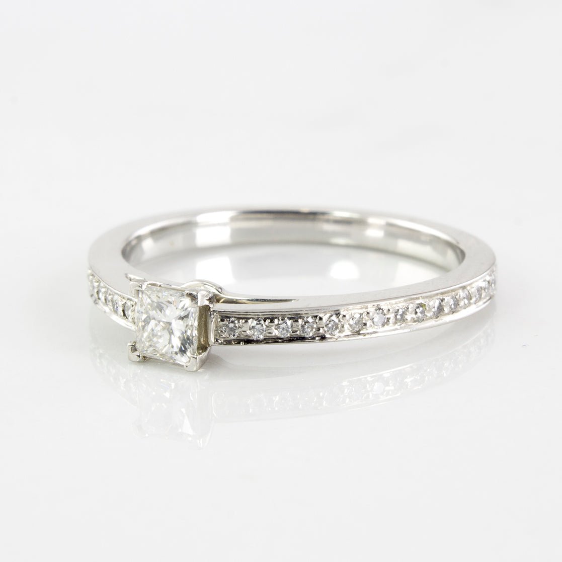 'Tiffany & Co.' Platinum Diamond Ring | 0.27 ctw | SZ 5 | - 100 Ways