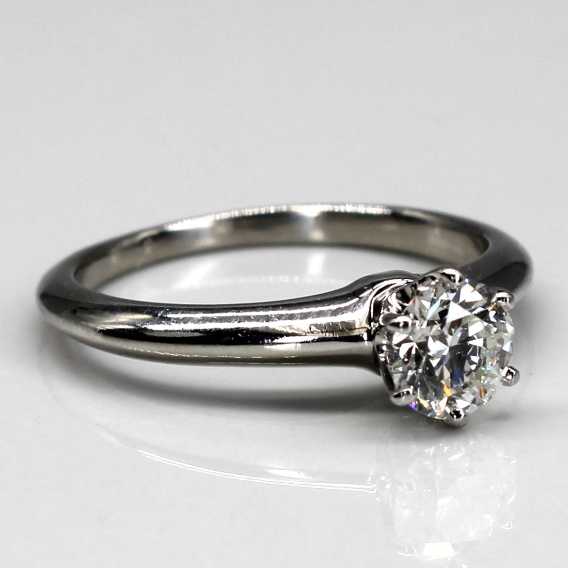 'Tiffany & Co.' Solitaire Diamond Engagement Ring | 0.60ct | SZ 6.25 | - 100 Ways