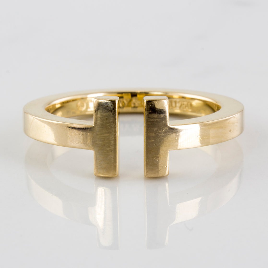 'Tiffany & Co.' T Square Ring | SZ 8.5 | - 100 Ways