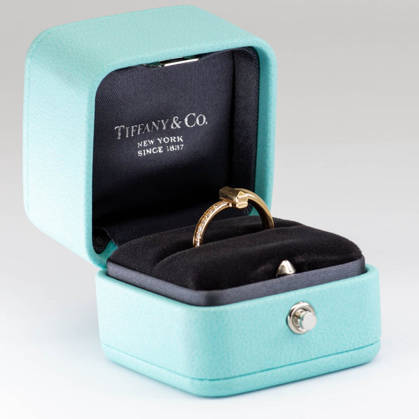 'Tiffany & Co.' T T1 18k Yellow Gold Diamond Ring  | 0.08ctw | SZ 3.5 - 3.75