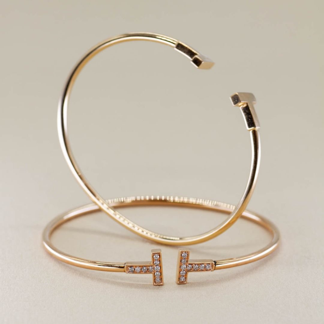 'Tiffany & Co.' T Wire Bracelet | 6" | - 100 Ways