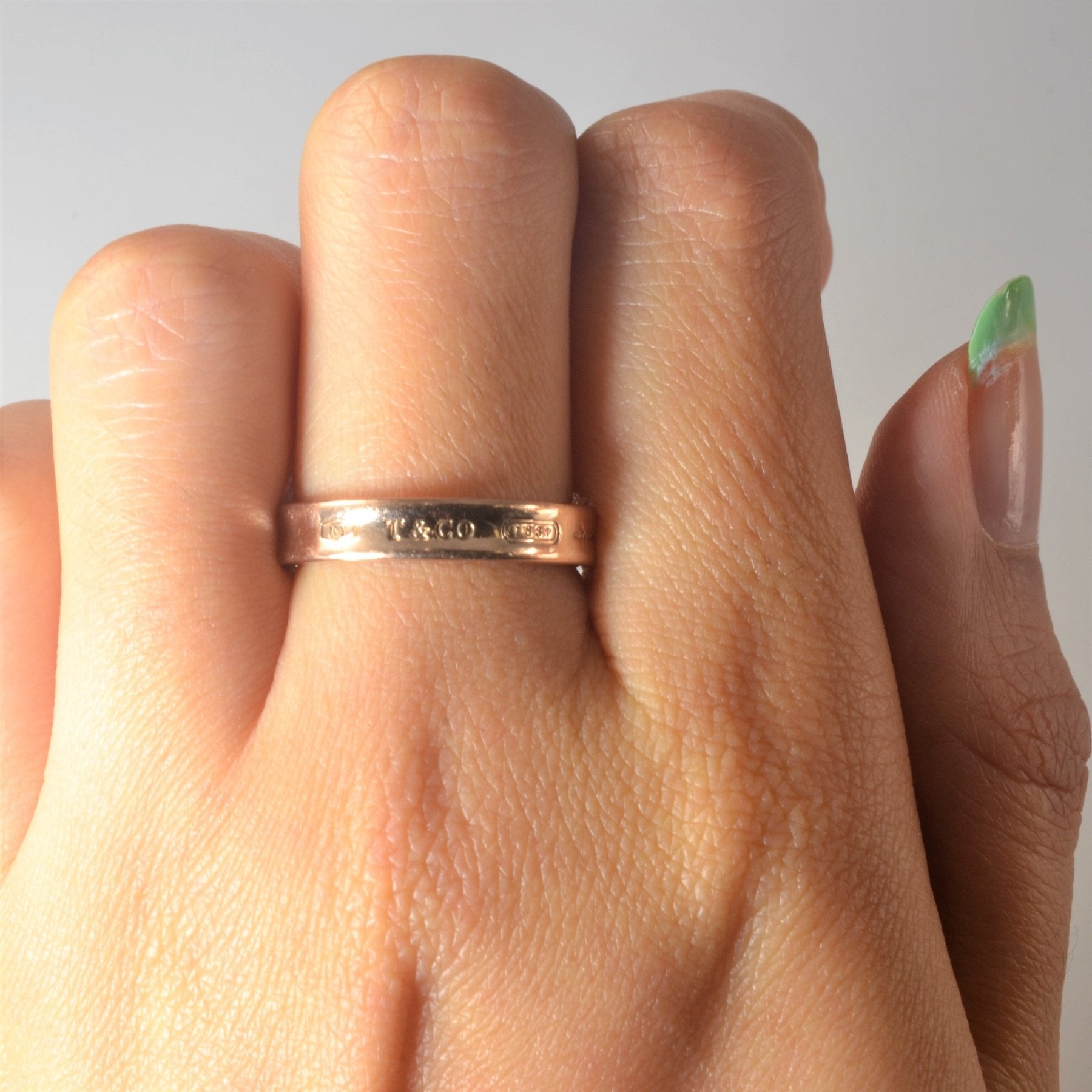 'Tiffany & Co.' Tiffany 1837® Ring in Rubedo Metal, Narrow - 100 Ways