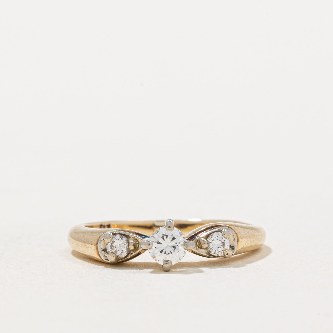 Diamond Reverse Tapered Ring | 0.25ctw | SZ 4.5 |