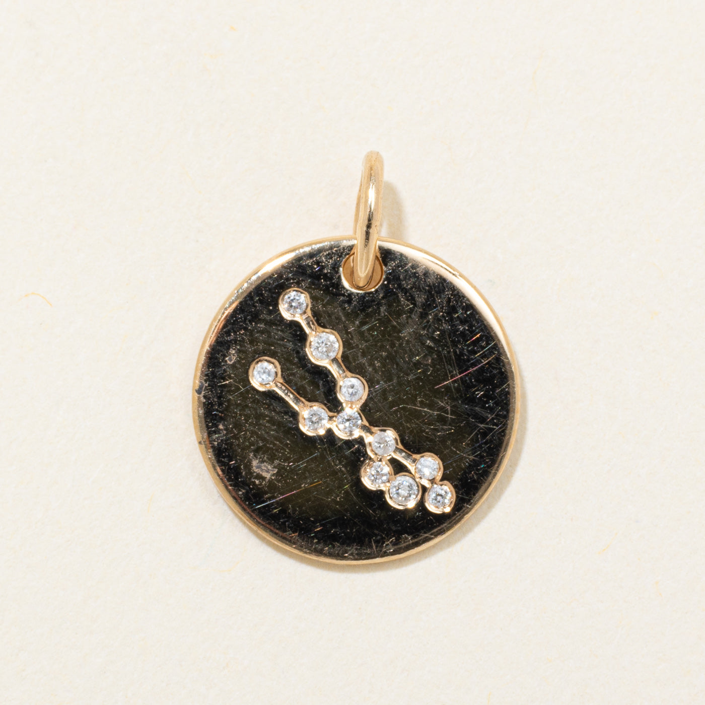 14k Diamond Zodiac Constellation Charm
