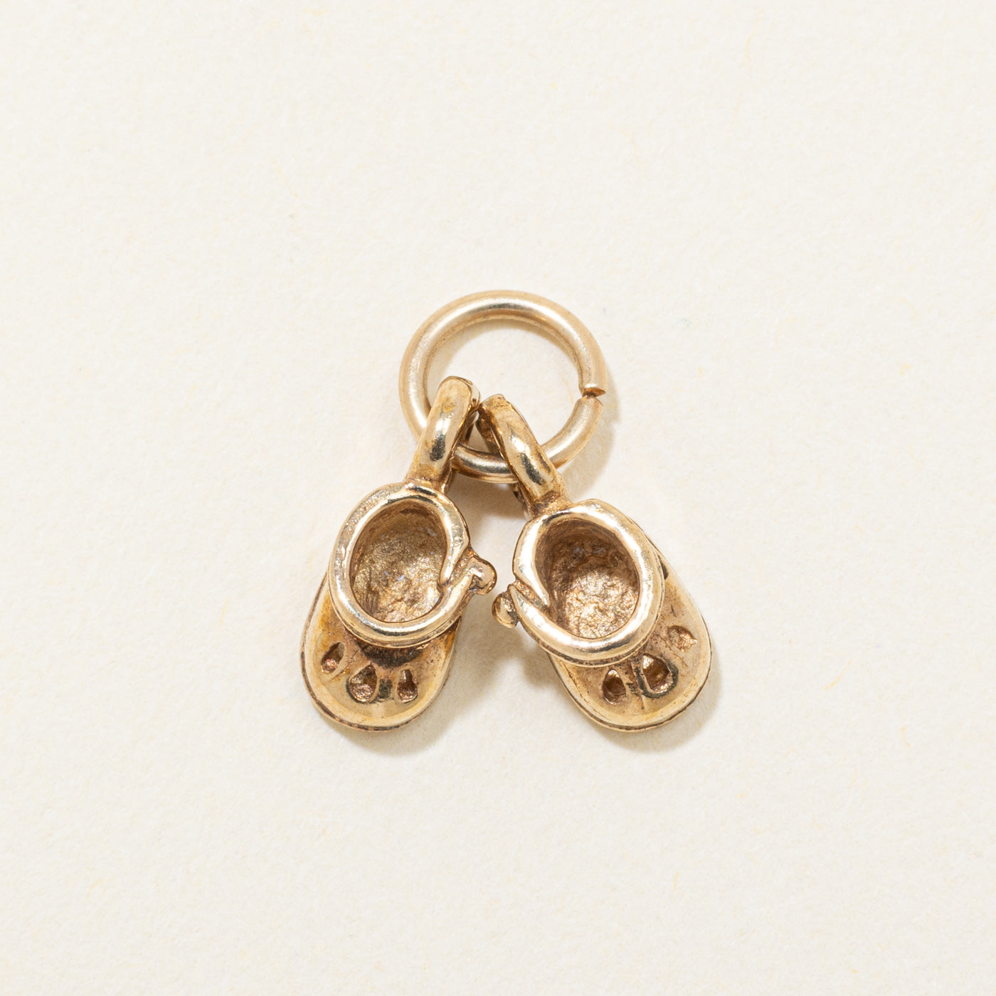 10k Yellow Gold Baby Shoes Charm