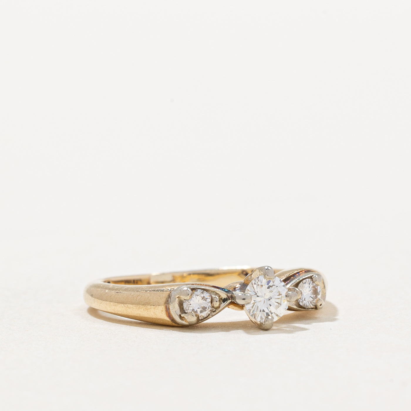 Diamond Reverse Tapered Ring | 0.25ctw | SZ 4.5 |