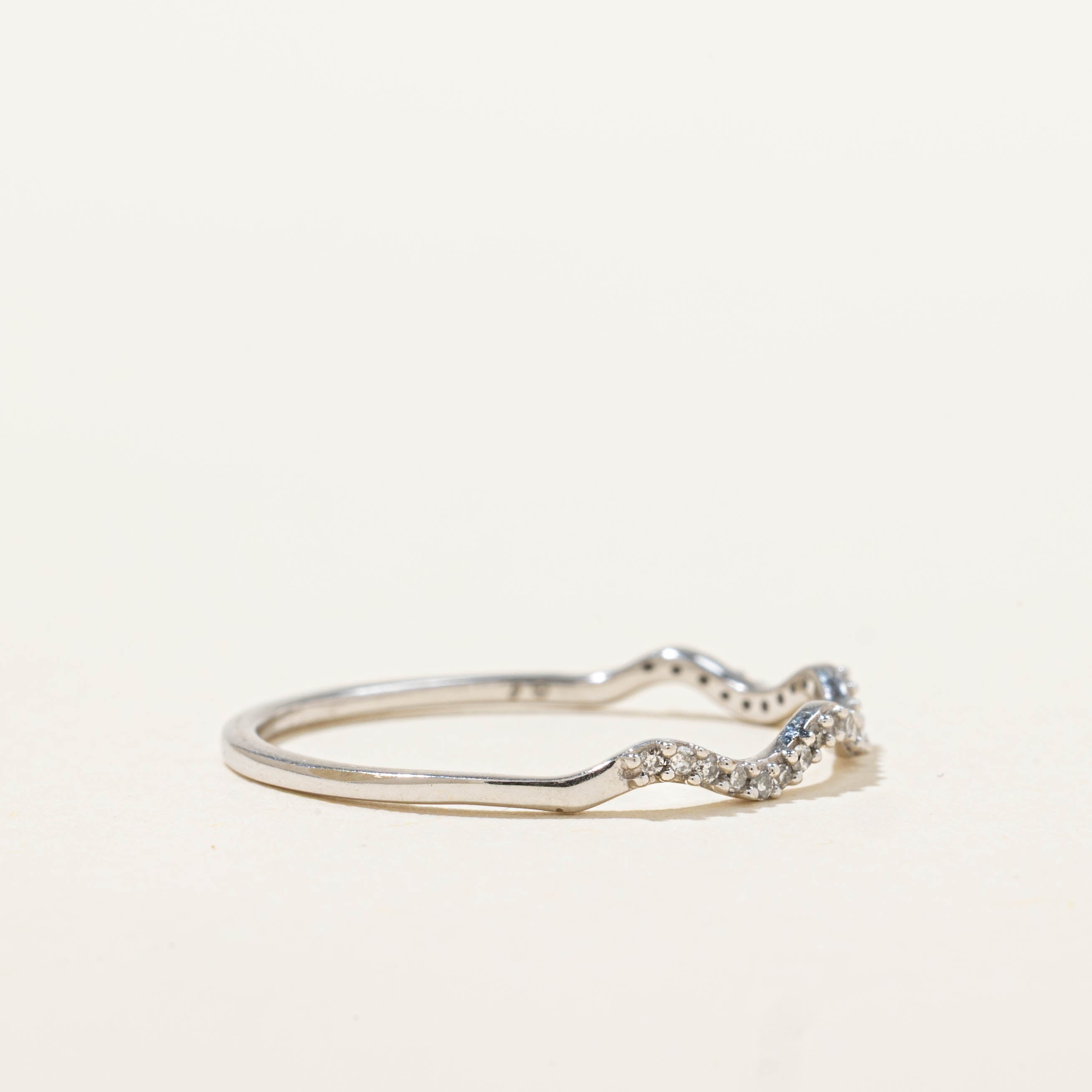 10k Diamond Wave Design Band | SZ 7