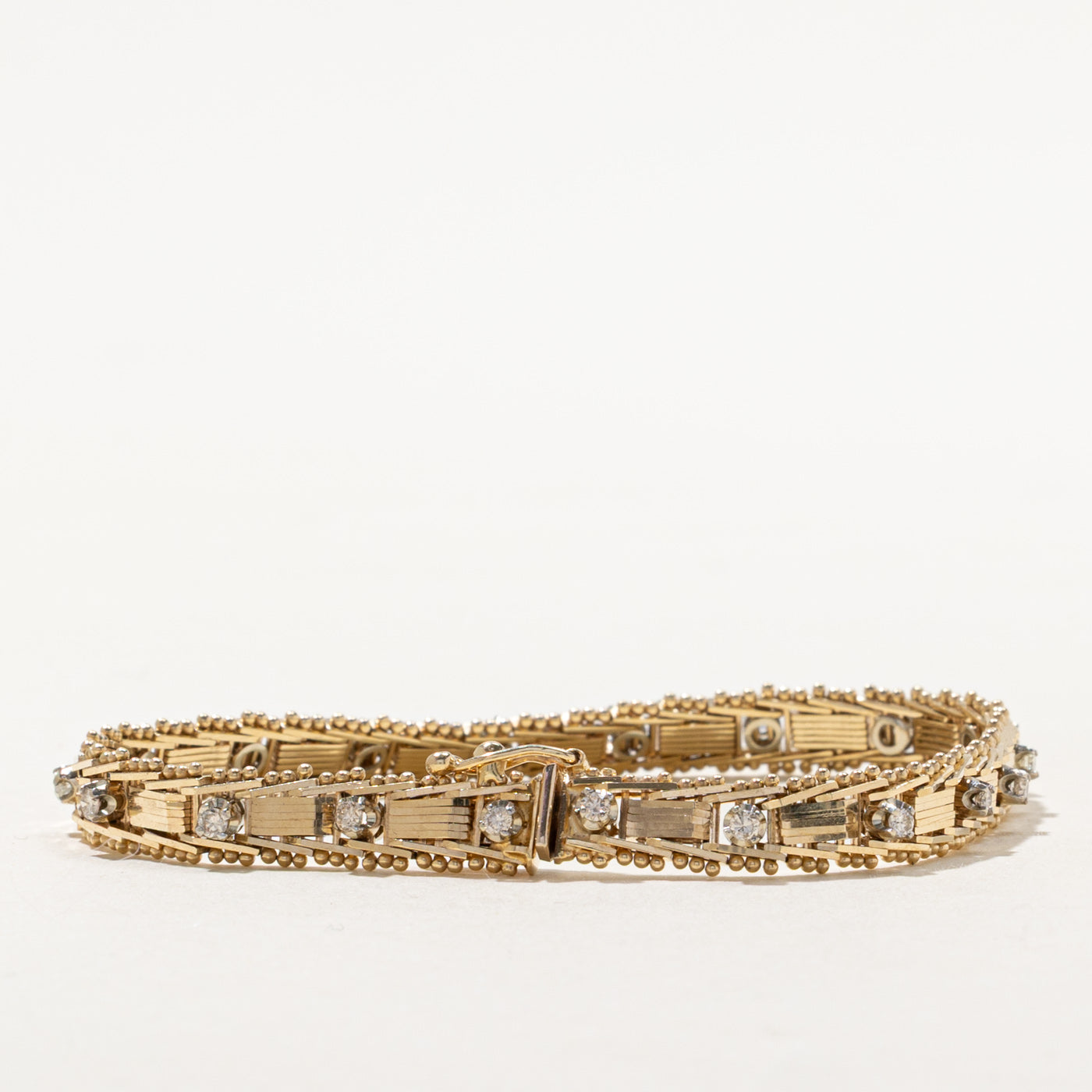 Diamond Fancy Link Bracelet | 0.57ctw | 7"