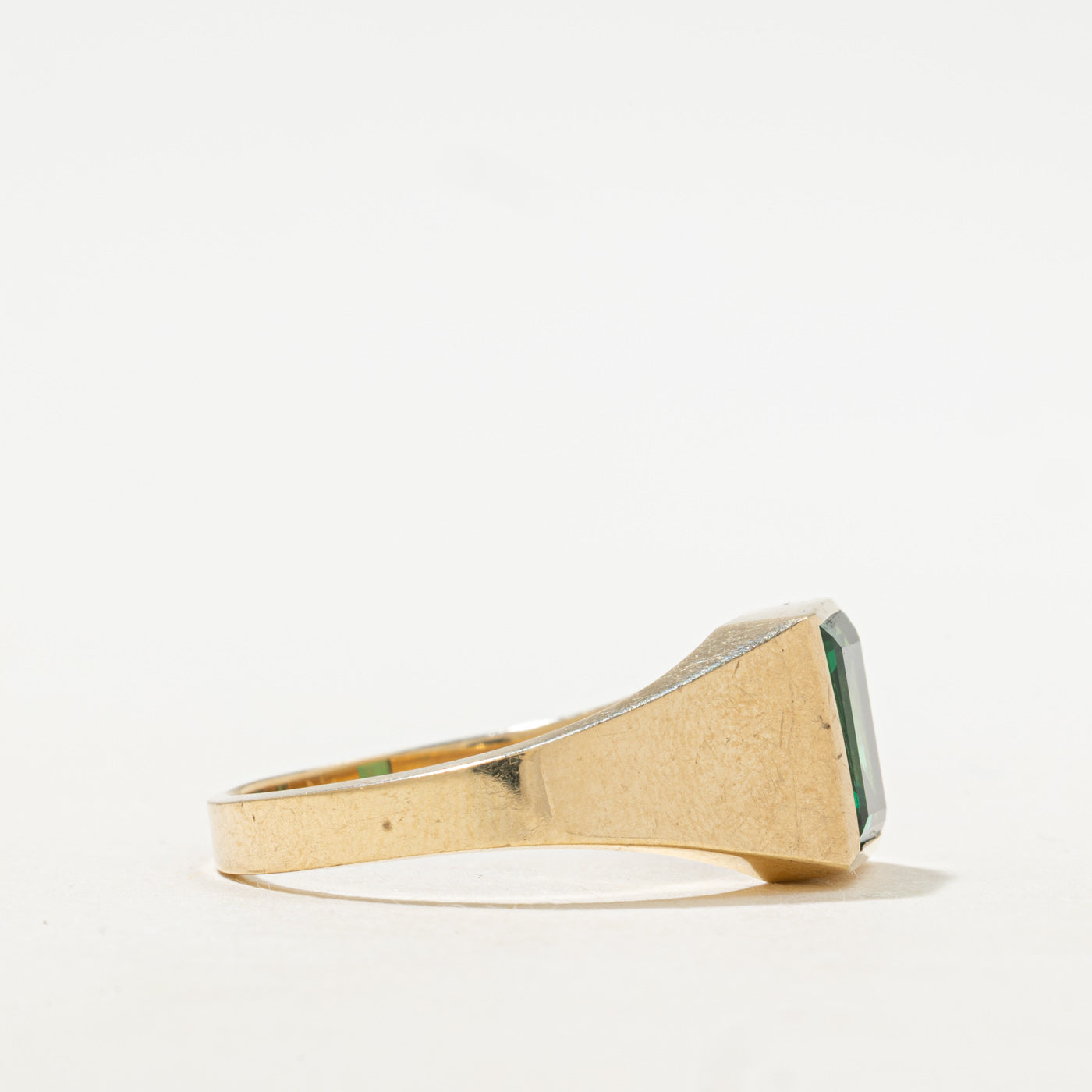 Bezel Set Synthetic Spinel Ring | 3.12ct | SZ 13