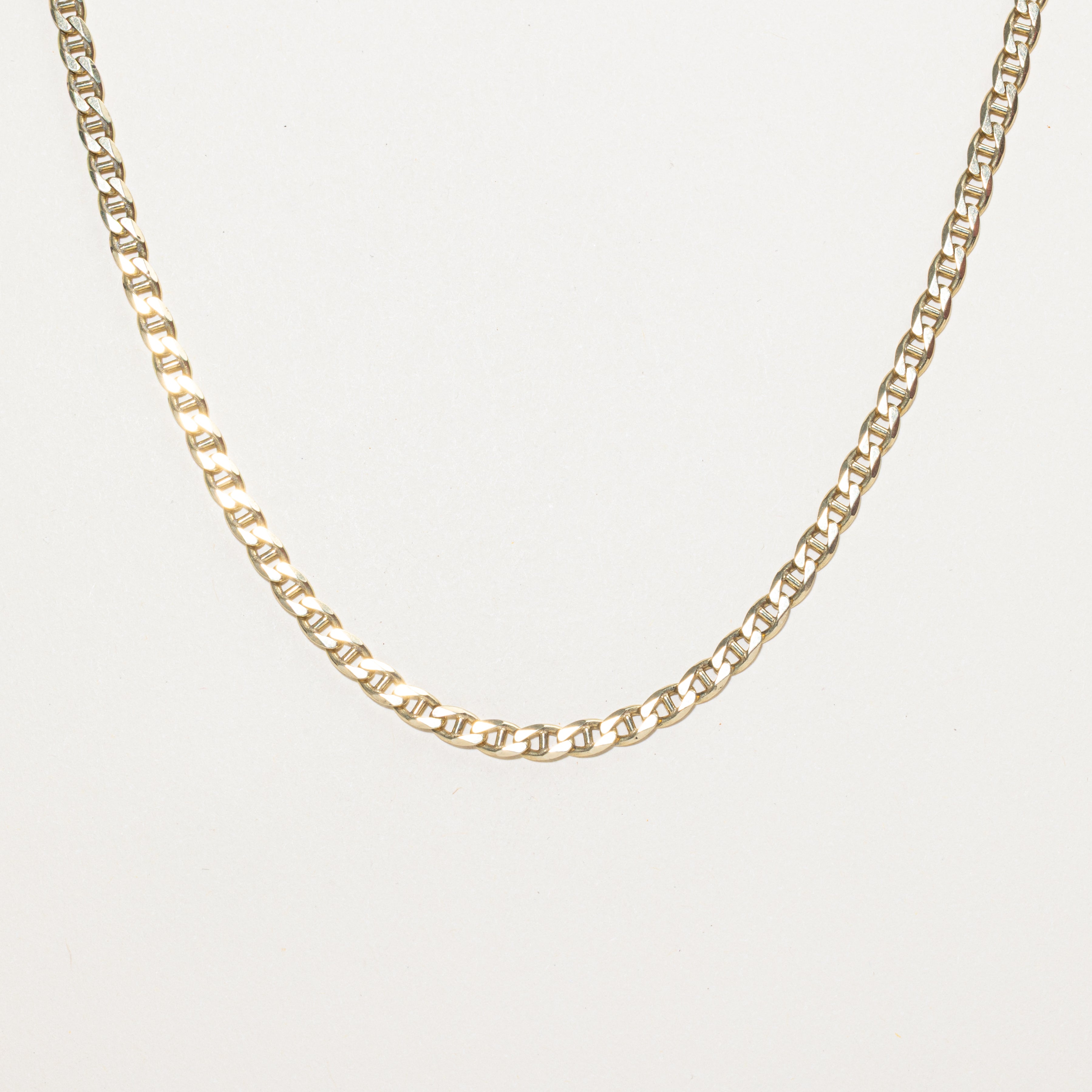10k Yellow Gold Anchor Chain | 21"