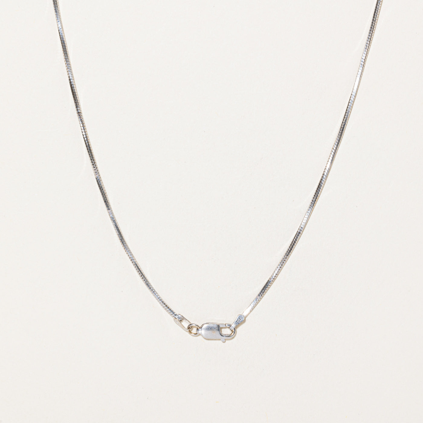 18K White Gold Snake Chain | 20"