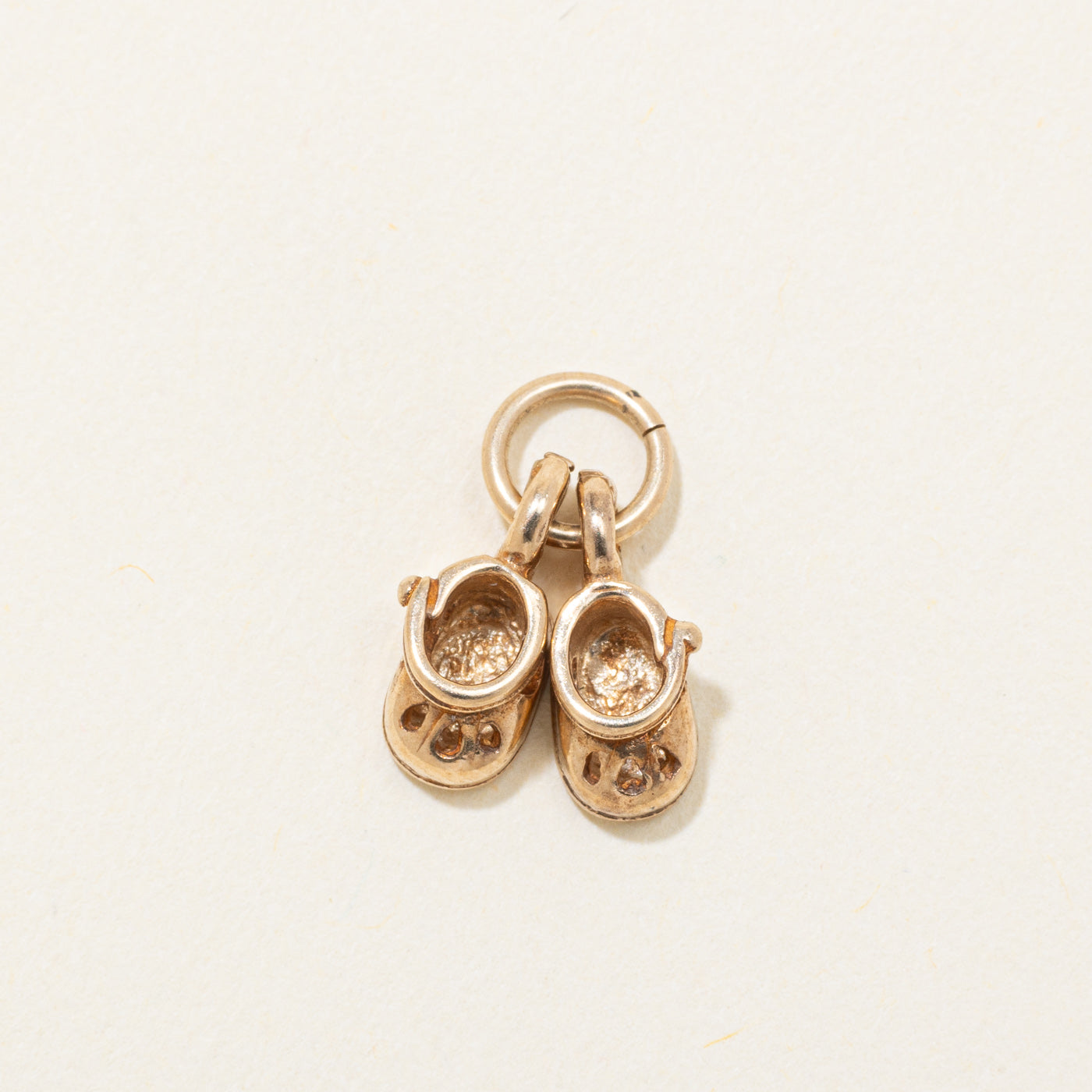 10k Yellow Gold Baby Shoes Charm