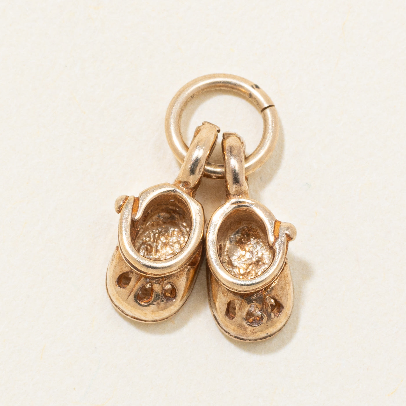 10k Yellow Gold Baby Shoes Charm