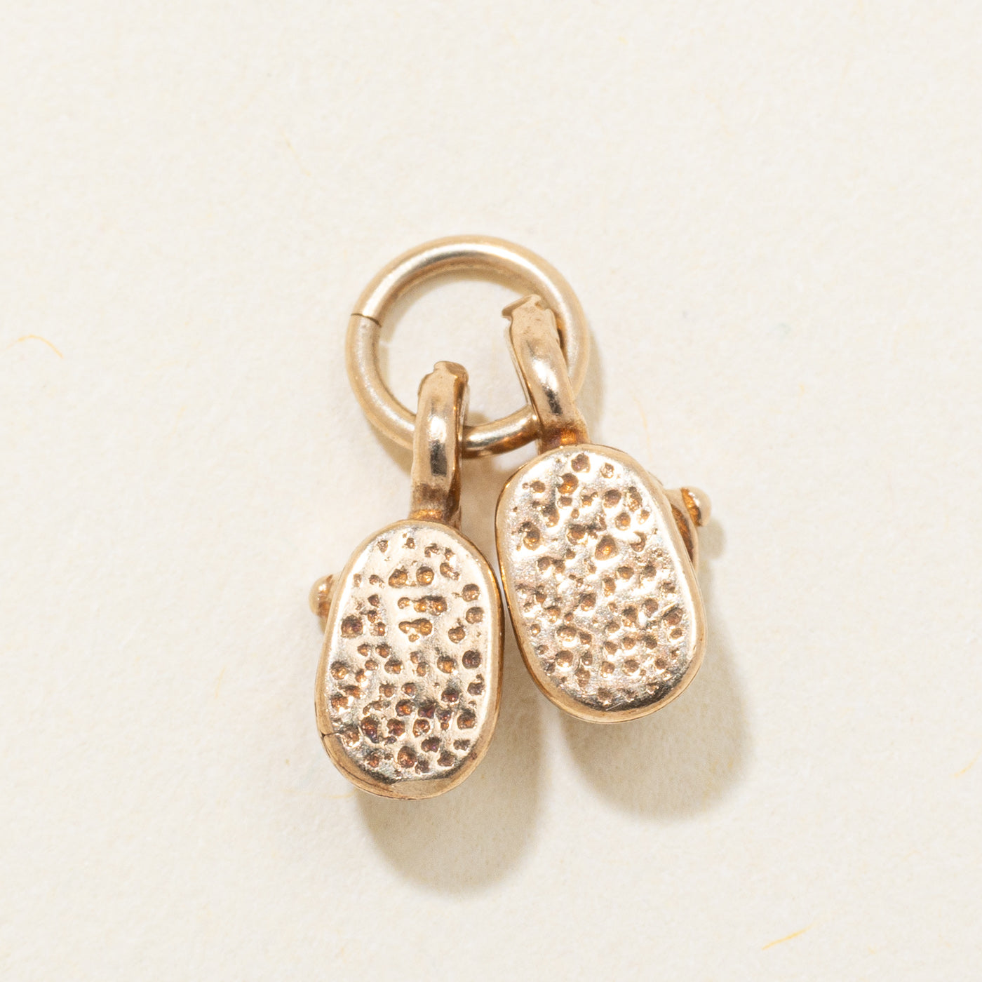 10k Yellow Gold Baby Shoes Charm
