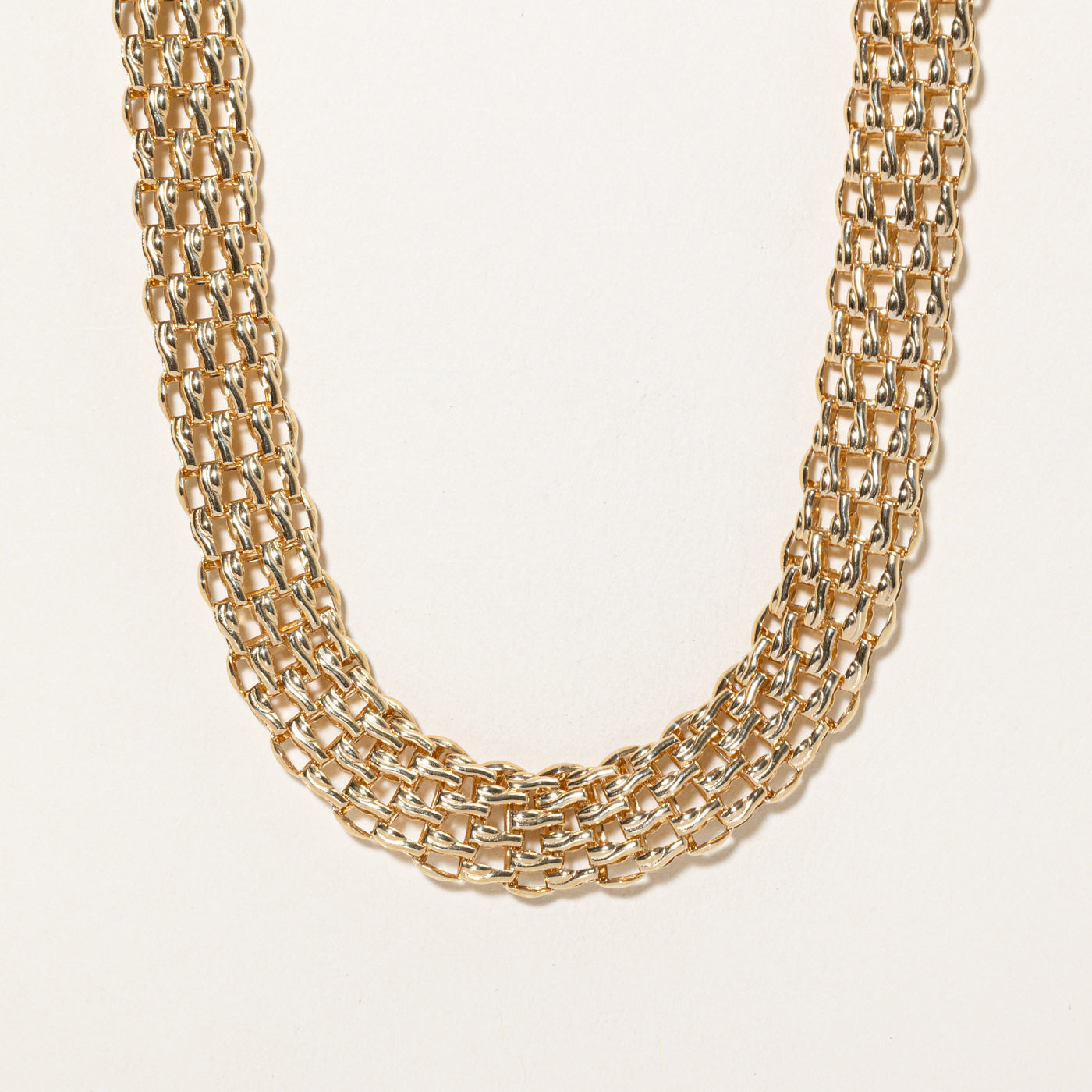 14K Yellow Gold Panther Link Chain | 19.5"