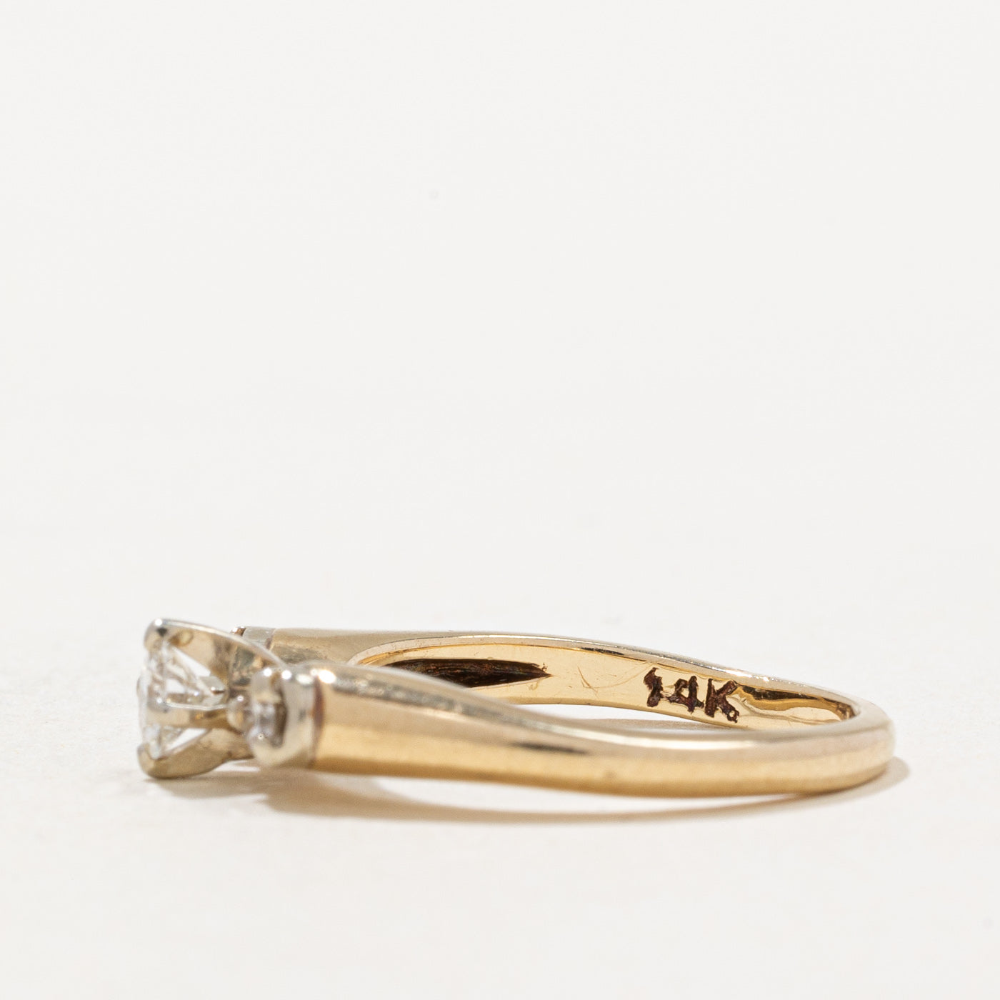 Diamond Reverse Tapered Ring | 0.25ctw | SZ 4.5 |