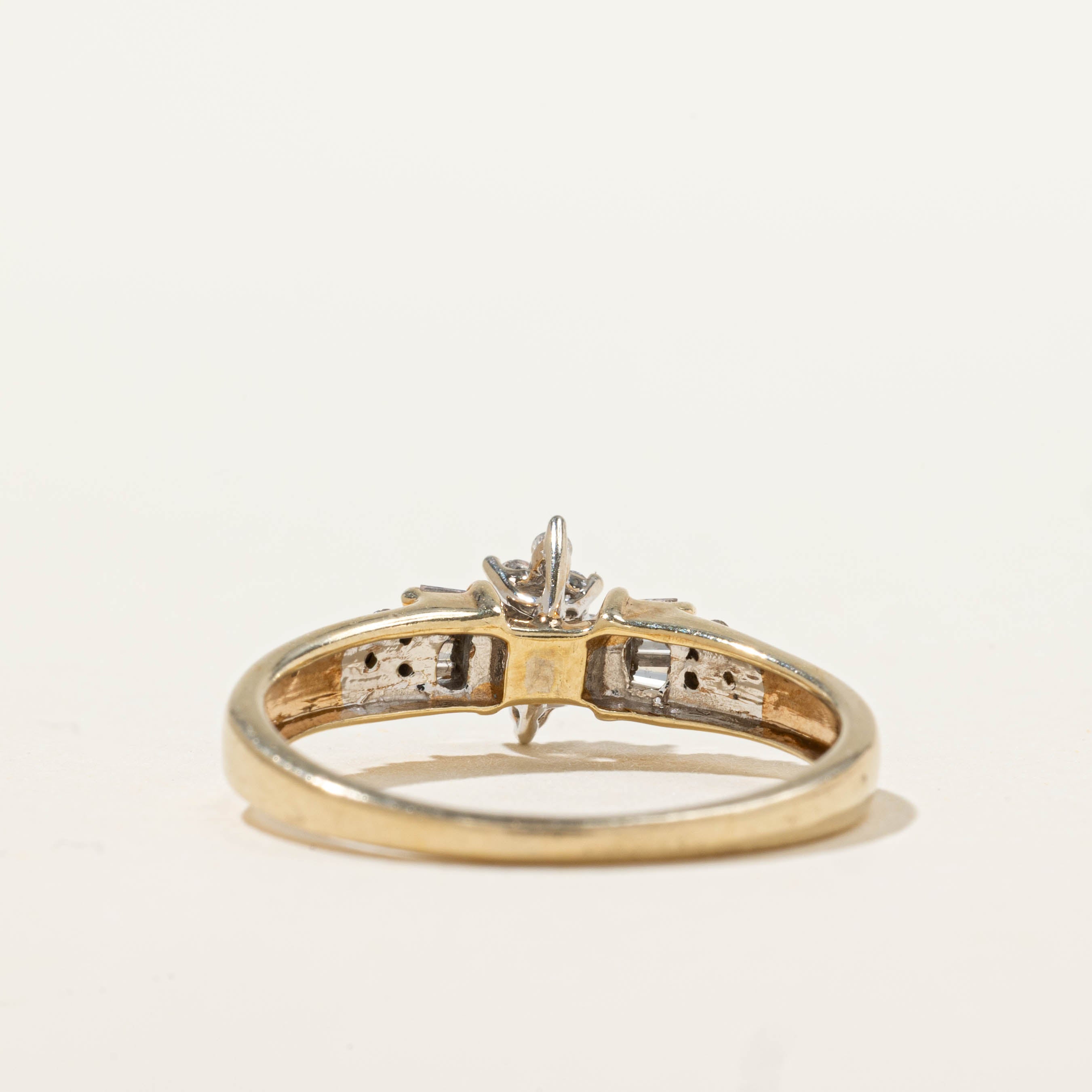 10k Diamond Petal Cluster Ring | SZ 8.25