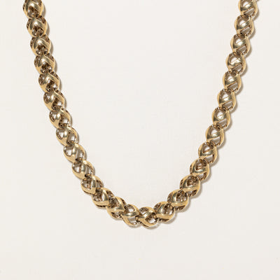 10K Yellow Gold Open Bauble Chain | 23.5