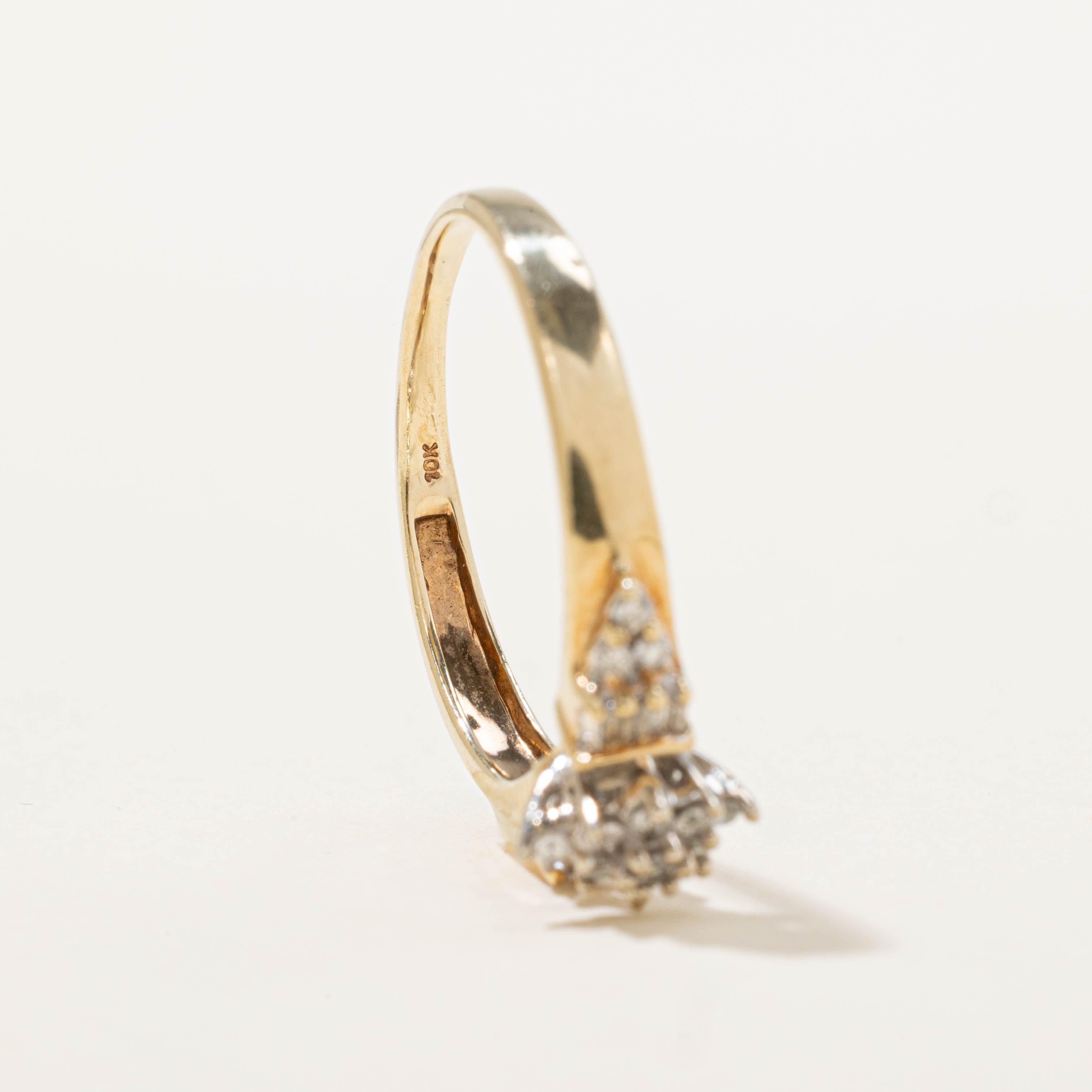 10k Diamond Petal Cluster Ring | SZ 8.25