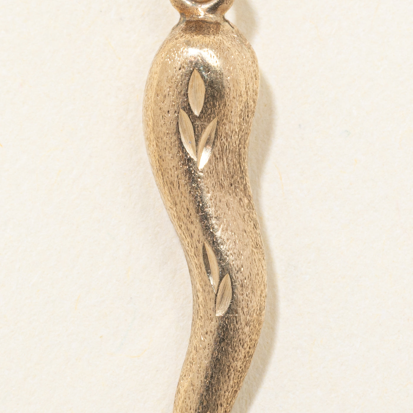 10k Yellow Gold Cornicello Pendant