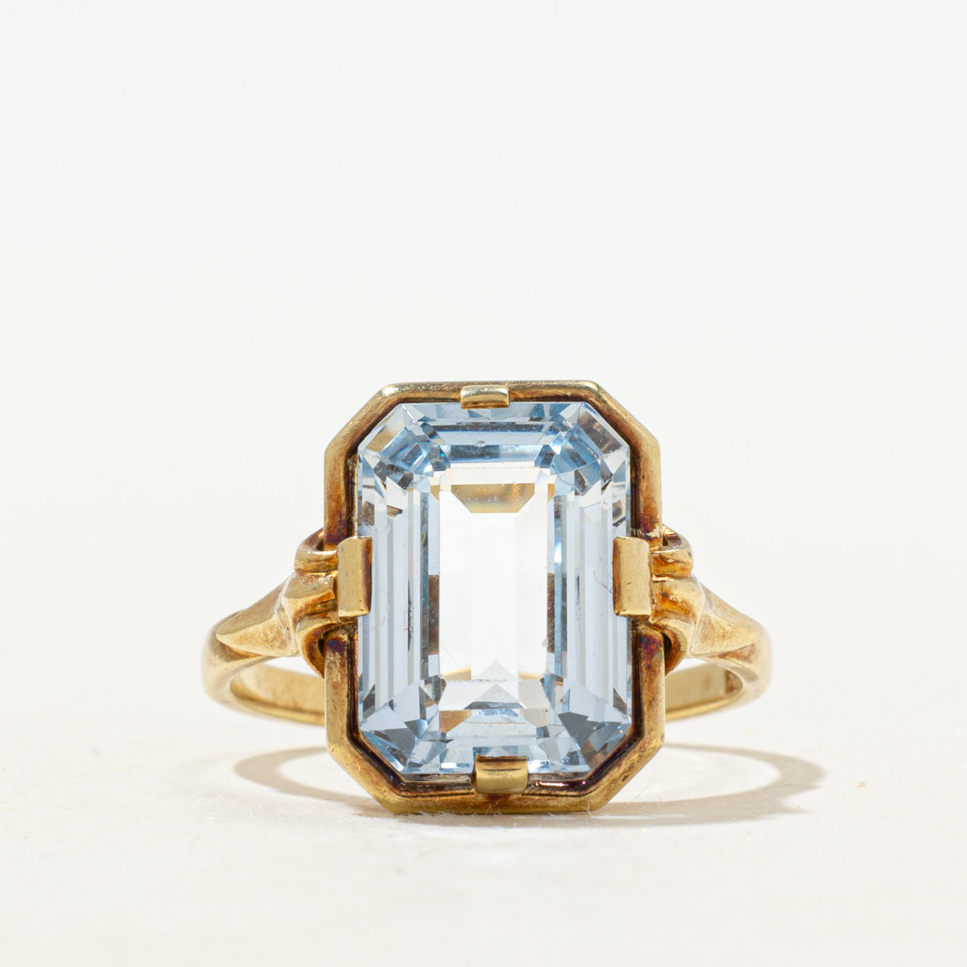 Synthetic Spinel Grooved Cocktail Ring | 5.20ct | SZ 6.25