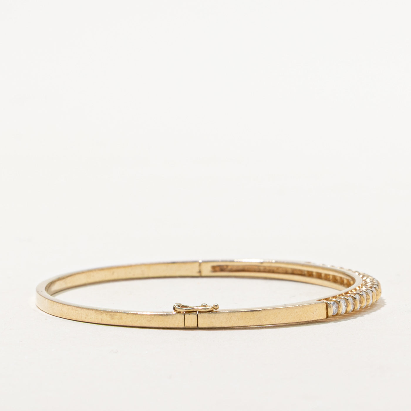 Semi Eternity Diamond Bangle | 1.01ctw | 7"