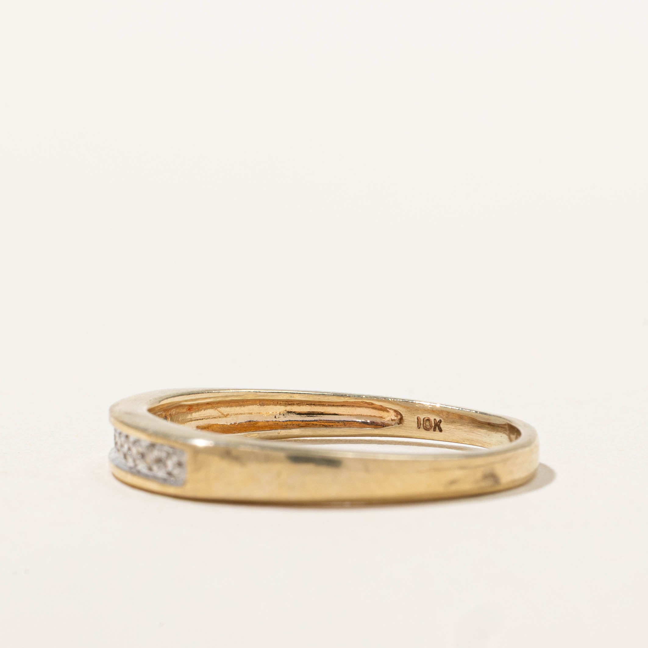 10k Semi Eternity Single Cut Diamond Band | SZ 6.5