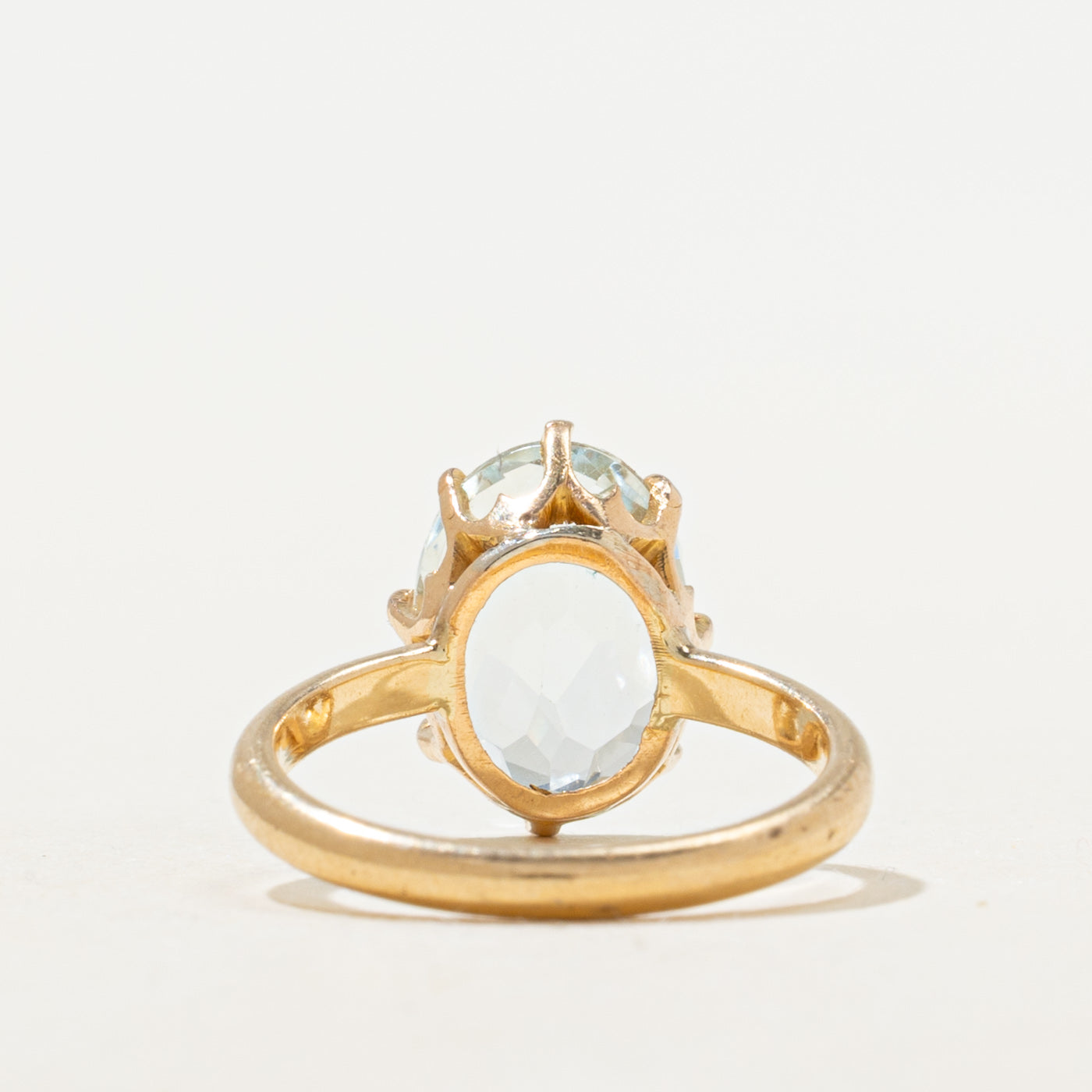 Oval Cut Aquamarine Ring | 2.06ct | SZ 4