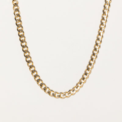10K Yellow Gold Curb Link Chain | 20