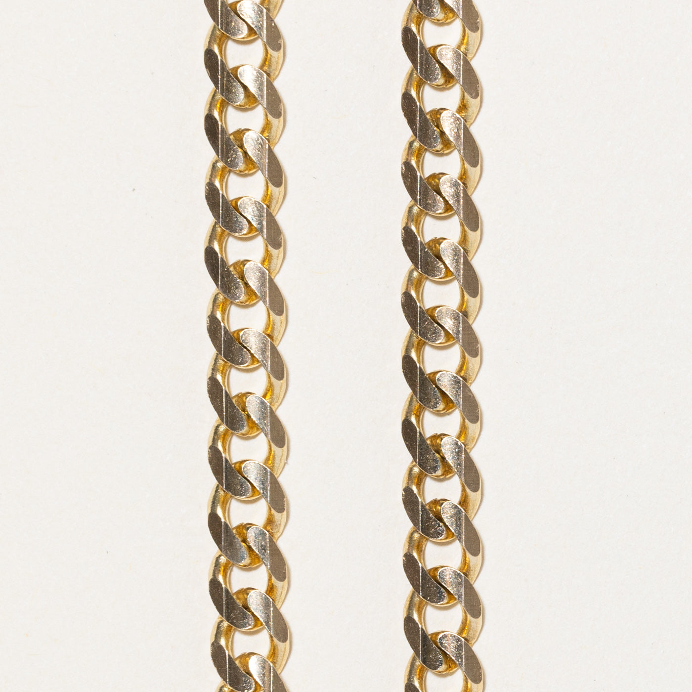 10K Yellow Gold Curb Link Chain | 20"