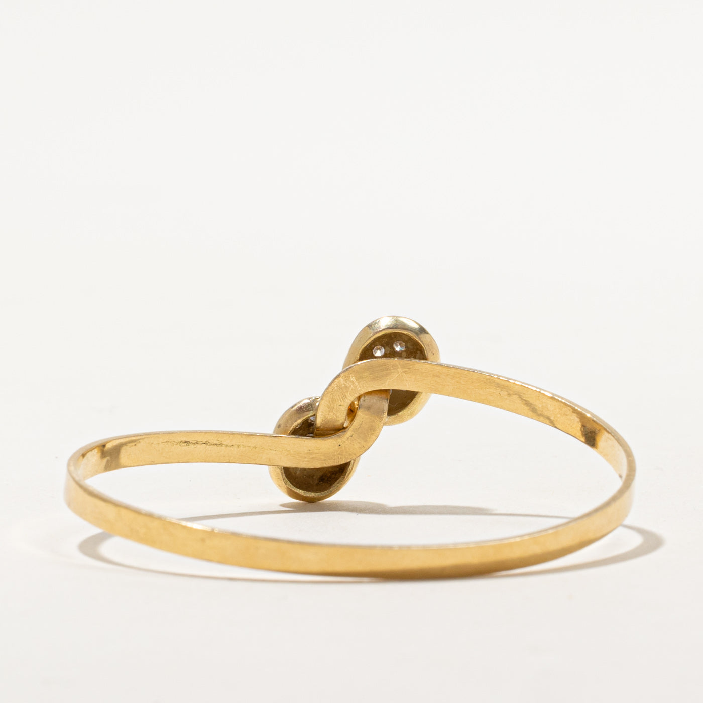 Diamond Cluster Bypass Bangle | 0.21ctw | 7"