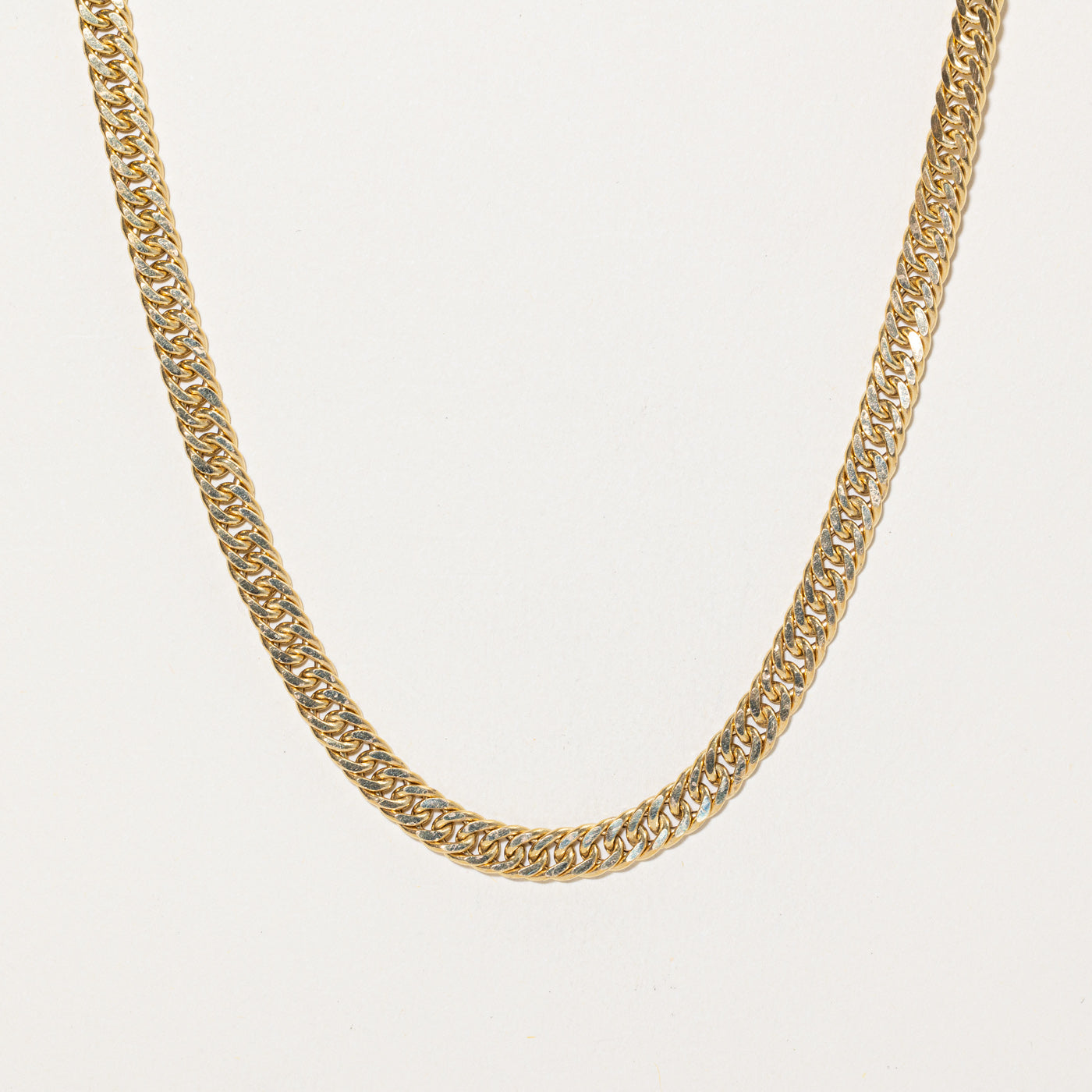 18K Rich Yellow Gold Cuban Link Chain | 22"