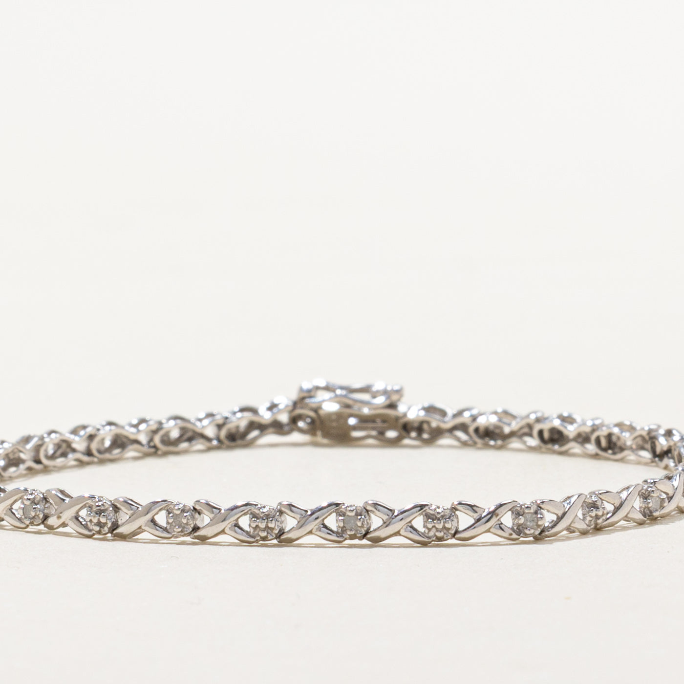 Diamond X Tennis Bracelet | 0.07ctw | 7