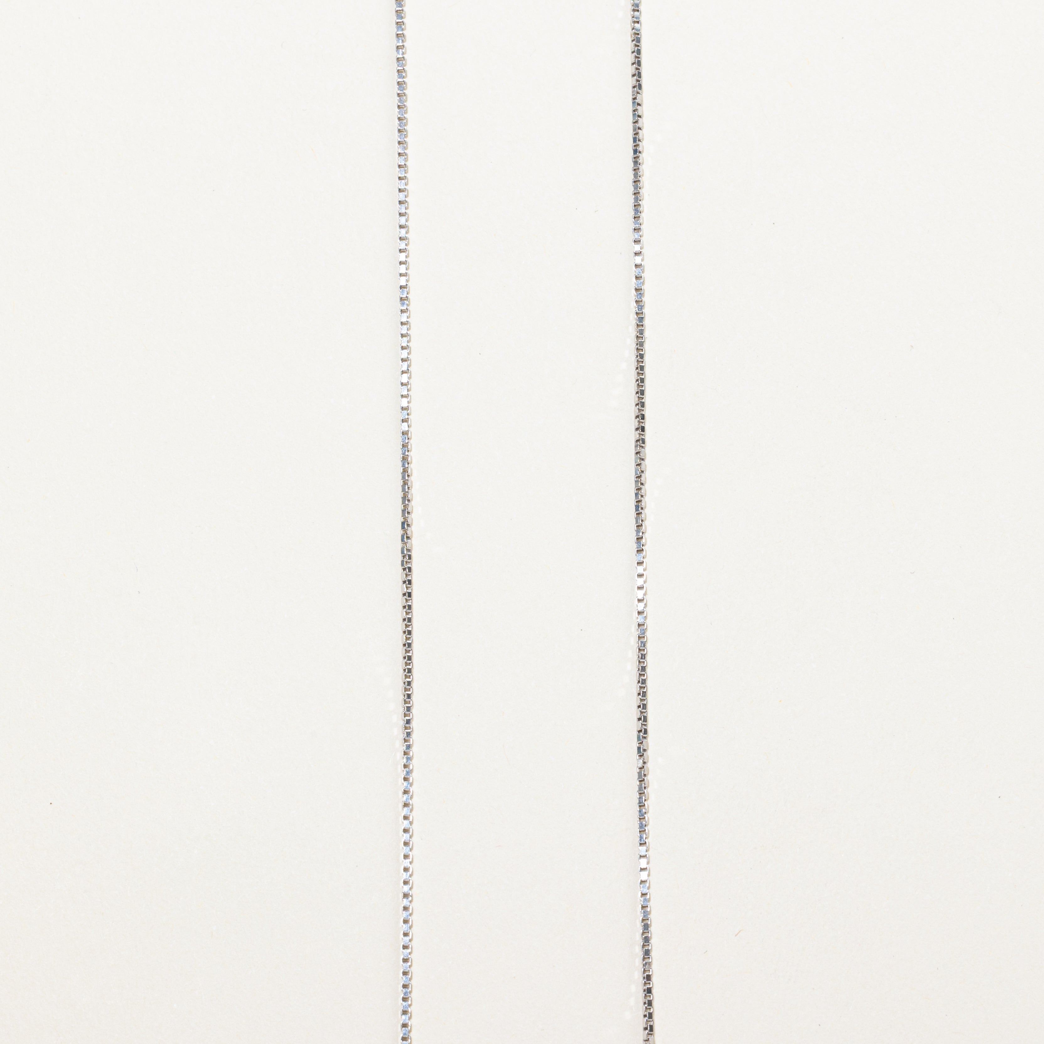 18k White Gold Diamond Drop Pendant Necklace | 0.62ct | 17"