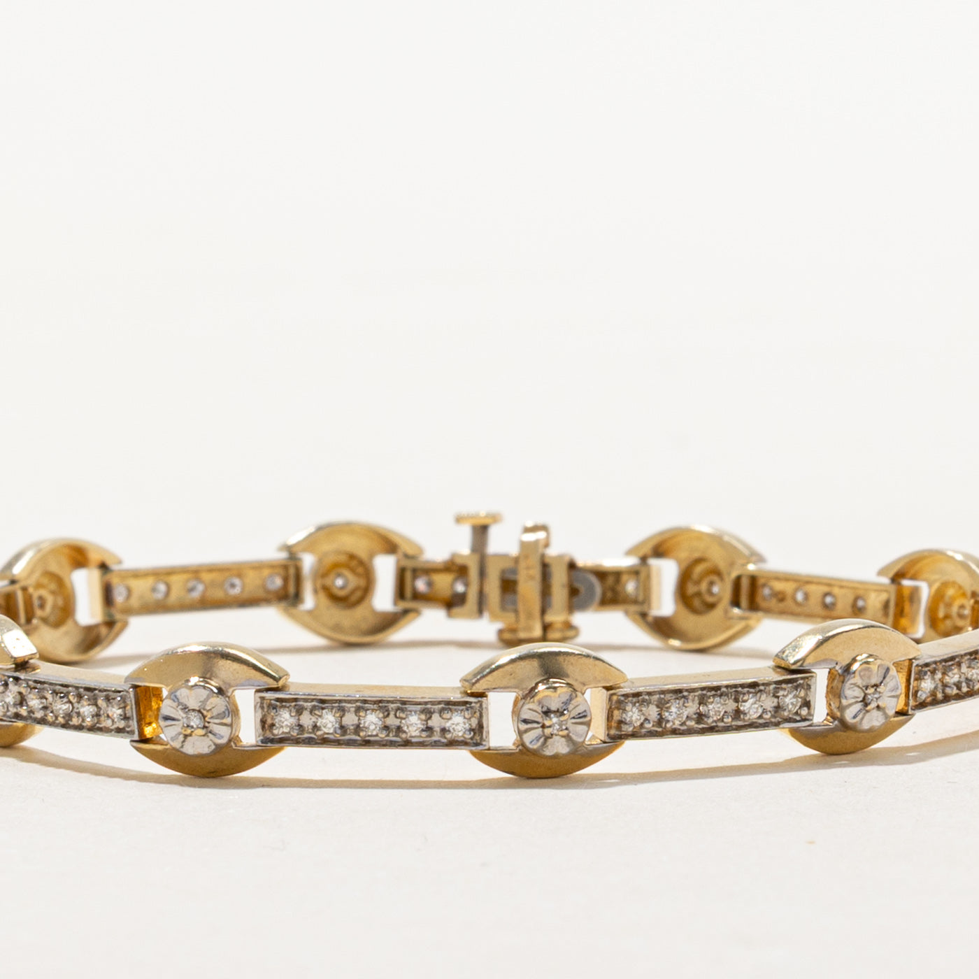 Diamond Bar Link Tennis Bracelet | 0.56ctw | 7"