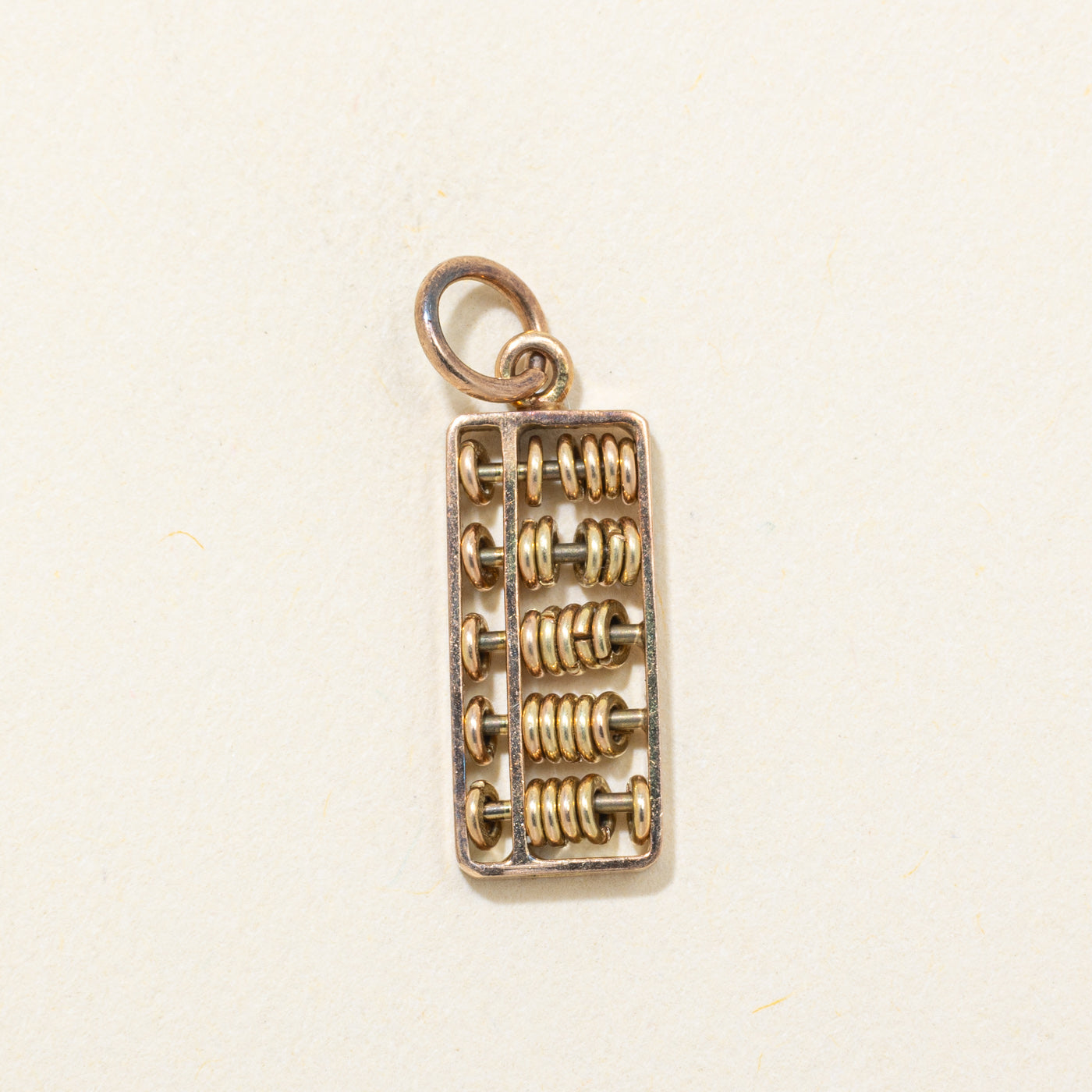 14k Yellow Gold Kinetic Abacus Charm