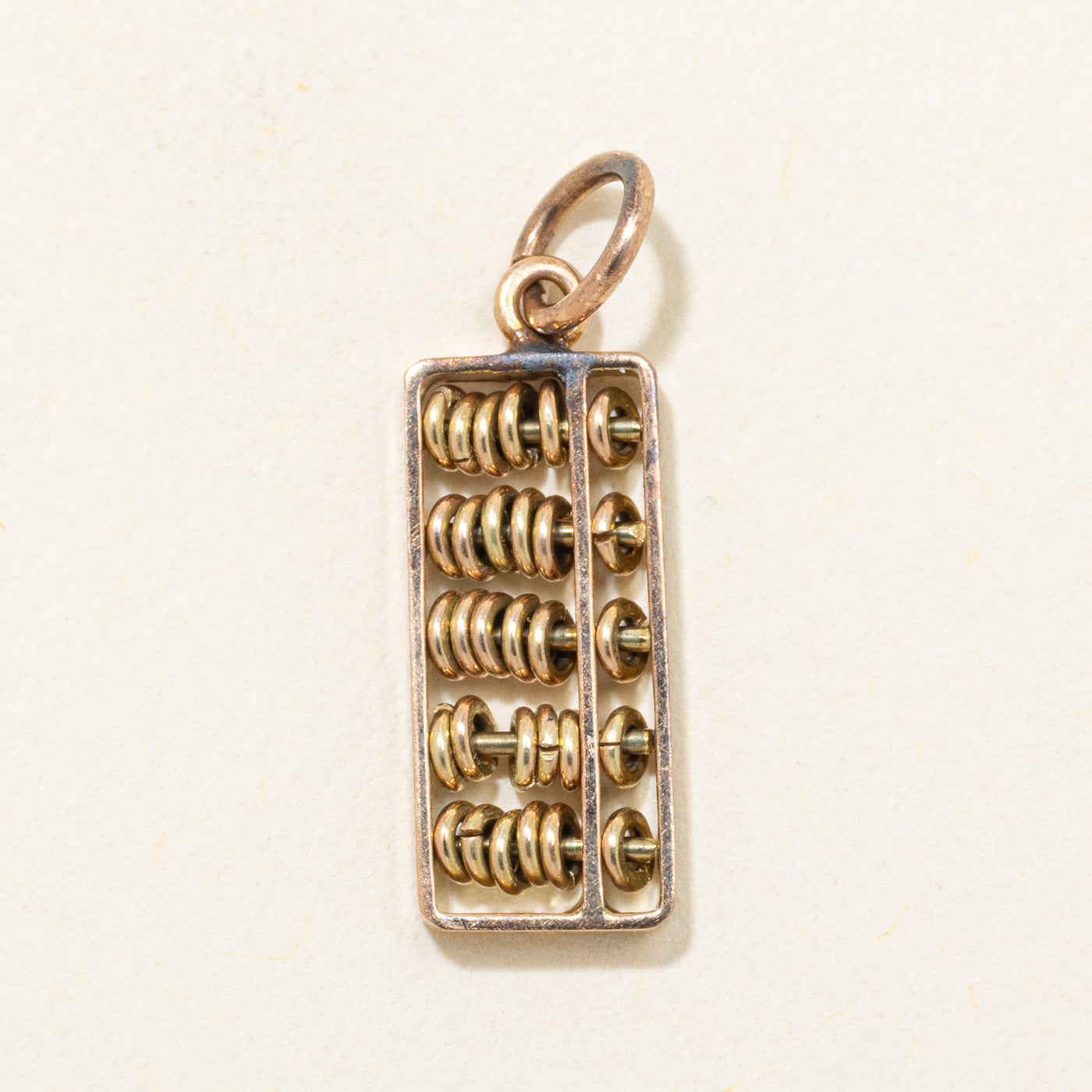 14k Yellow Gold Kinetic Abacus Charm