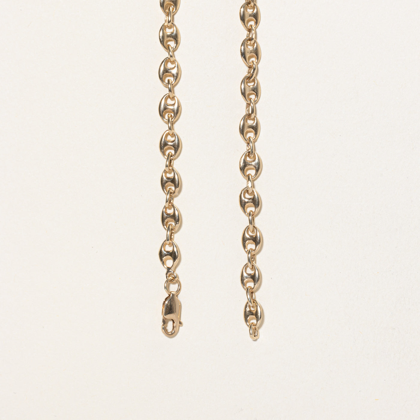 10K Yellow Gold Puffed Anchor Chain | 26"