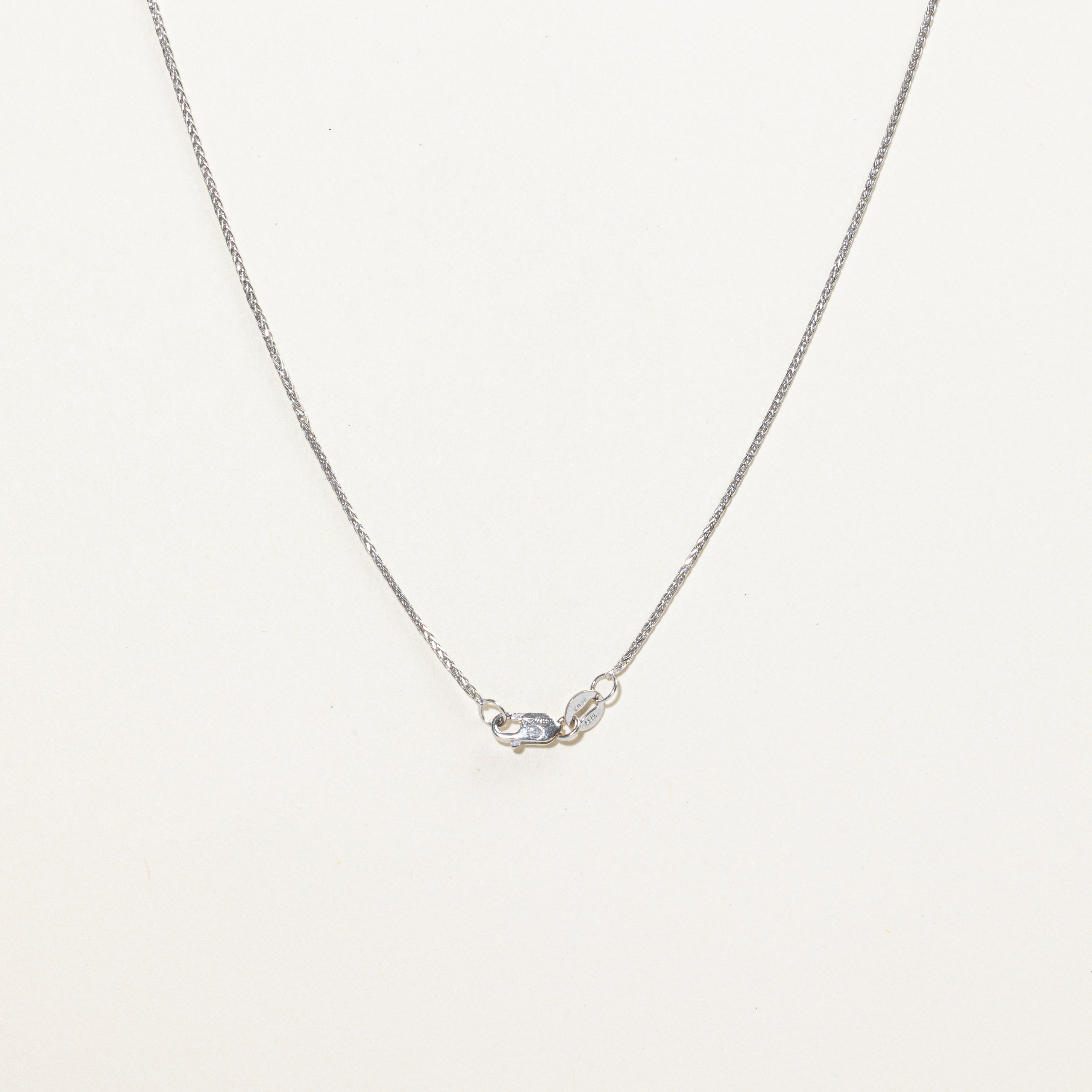 White Gold Diamond Clover Leaf Pendant Necklace | 0.30ct | 18"