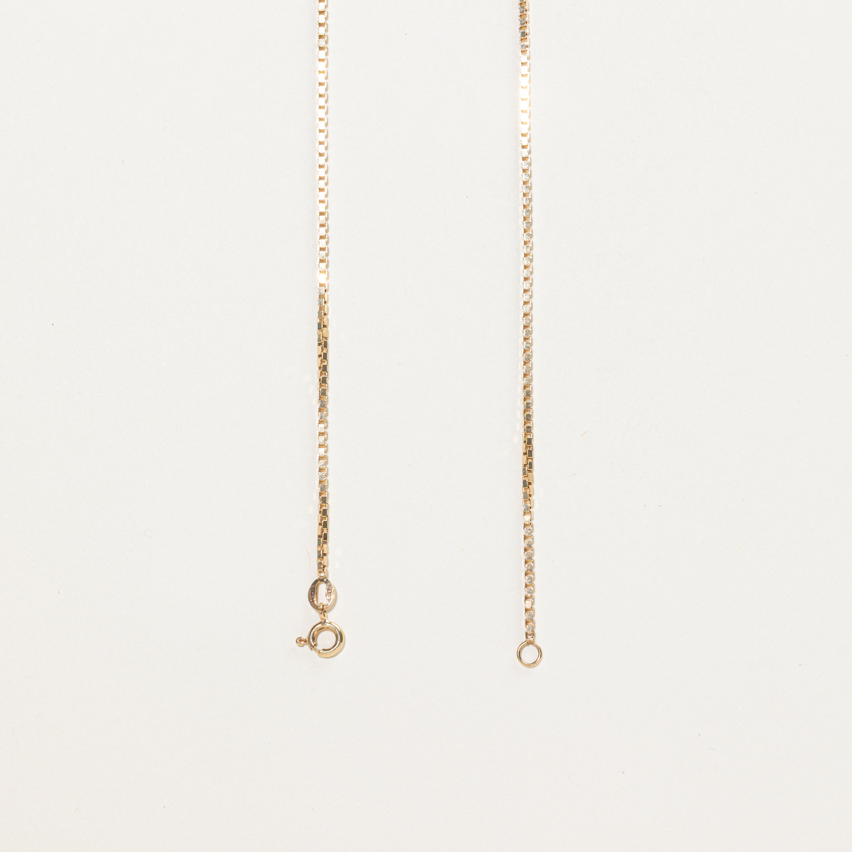 Yellow Gold Diamond Pendant Necklace | 0.10ct | 16"