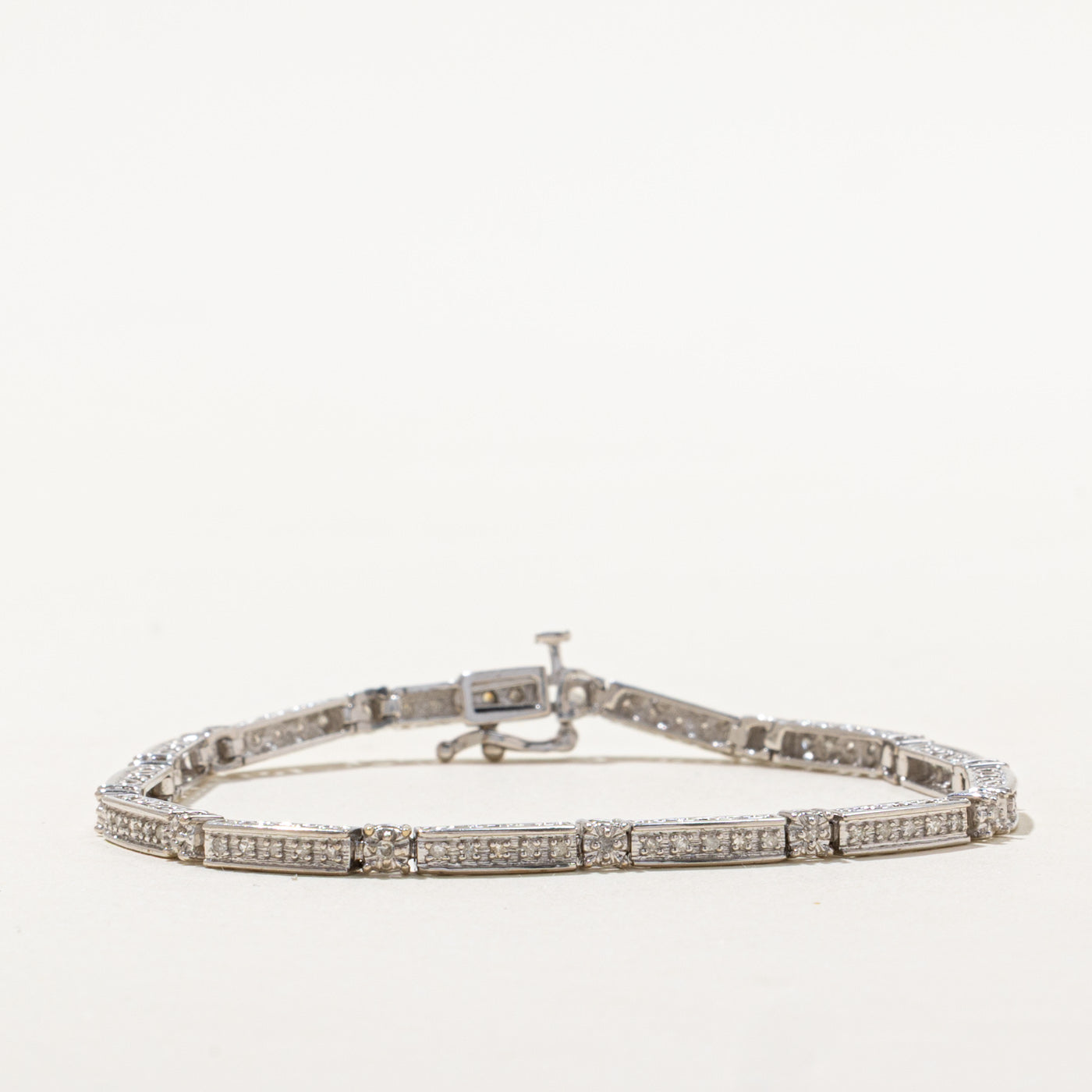 Illusion Set Diamond Tennis Bracelet | 0.39ctw | 7"