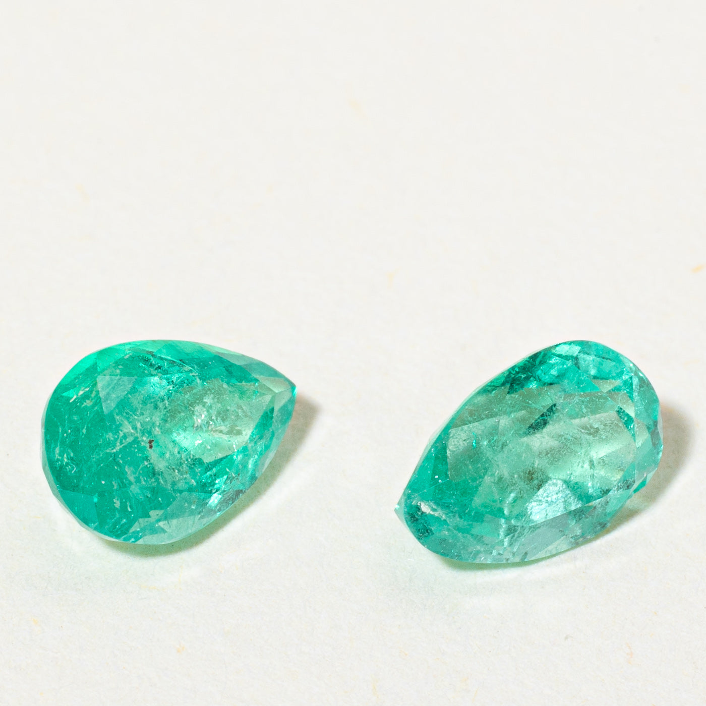 Pair of Pear Cut Loose Emerald | 1.97ctw