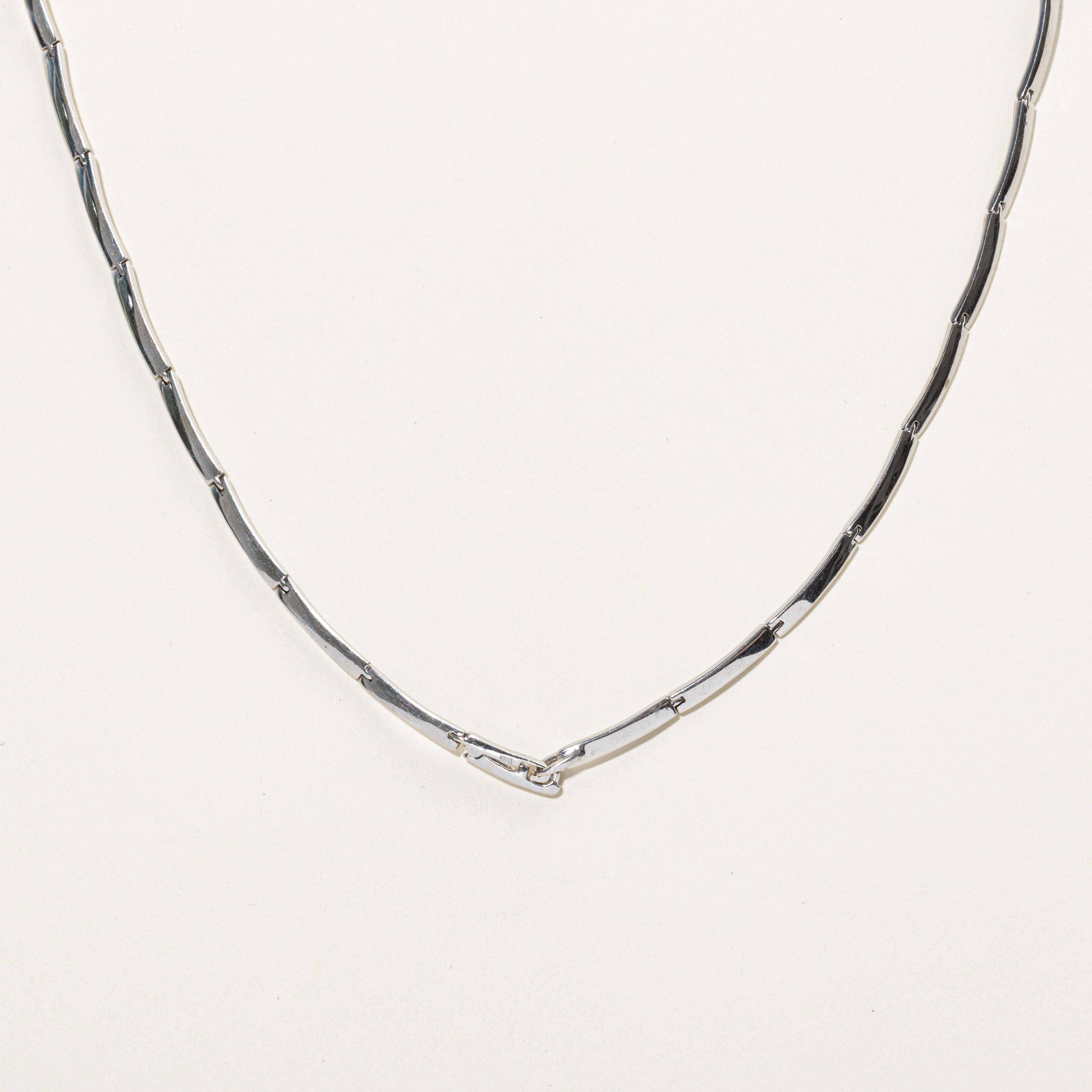 18k White Gold Diamond Clusters Necklace | 0.45ct | 16"