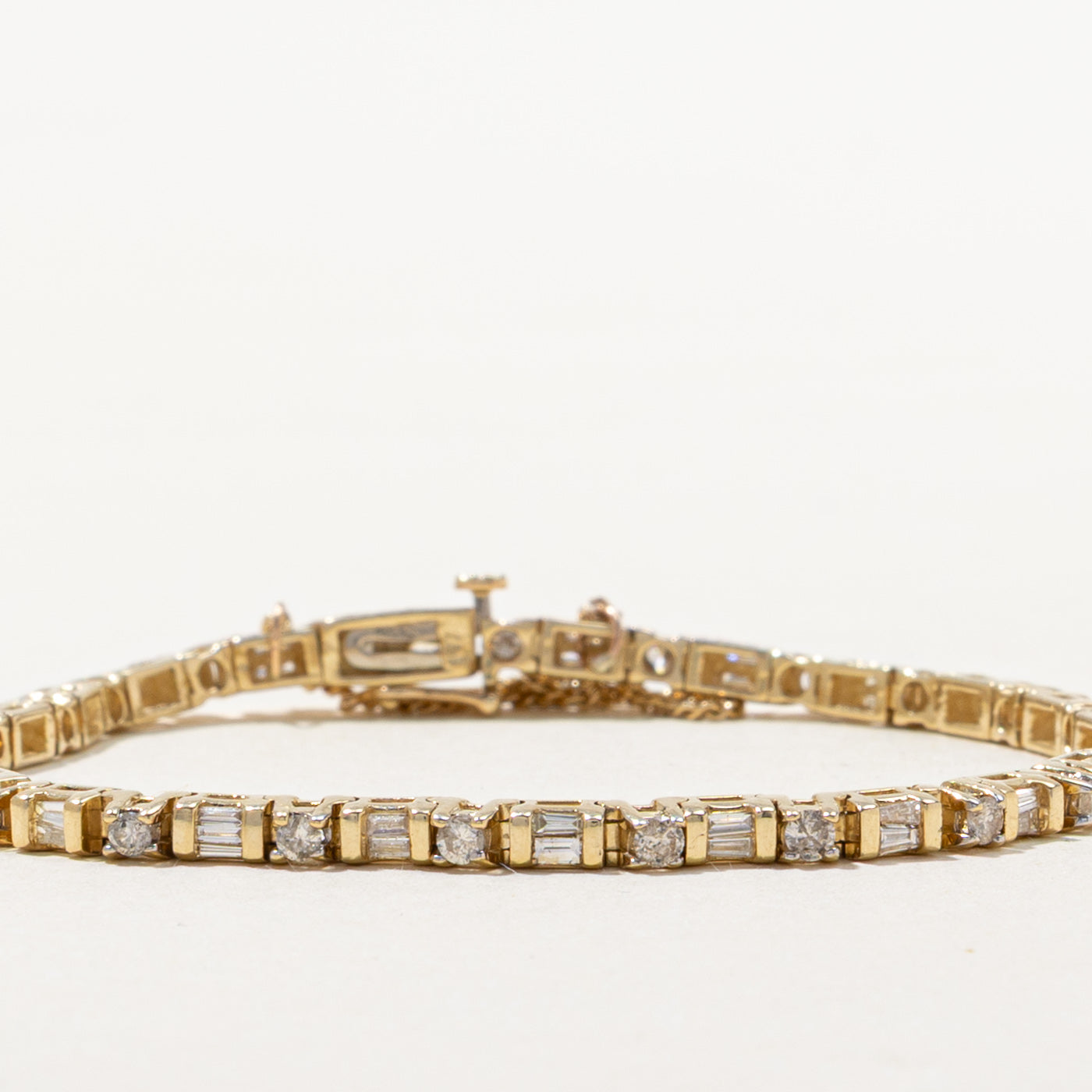 Mixed Cut Diamond Tennis Bracelet | 2.07ctw | 7.5"