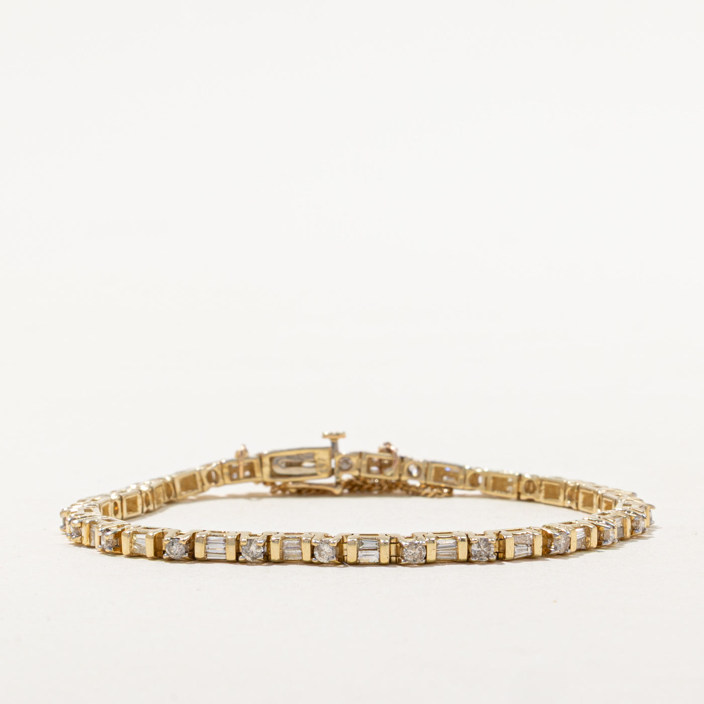 Mixed Cut Diamond Tennis Bracelet | 2.07ctw | 7.5"