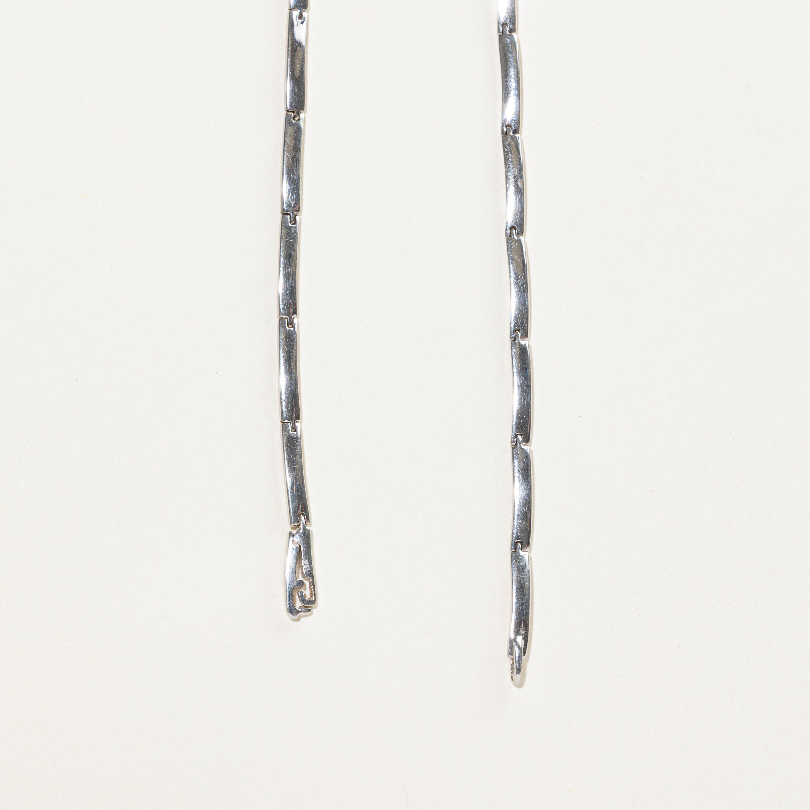 18k White Gold Diamond Clusters Necklace | 0.45ct | 16"