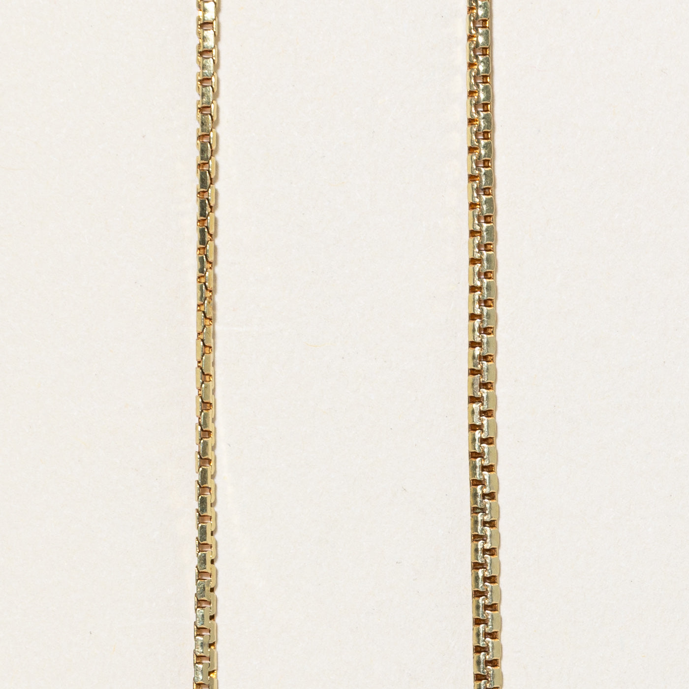 14K Yellow Gold Box Link Chain | 15.5"