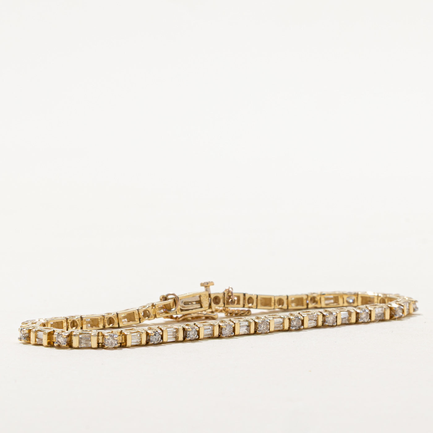 Mixed Cut Diamond Tennis Bracelet | 2.07ctw | 7.5"