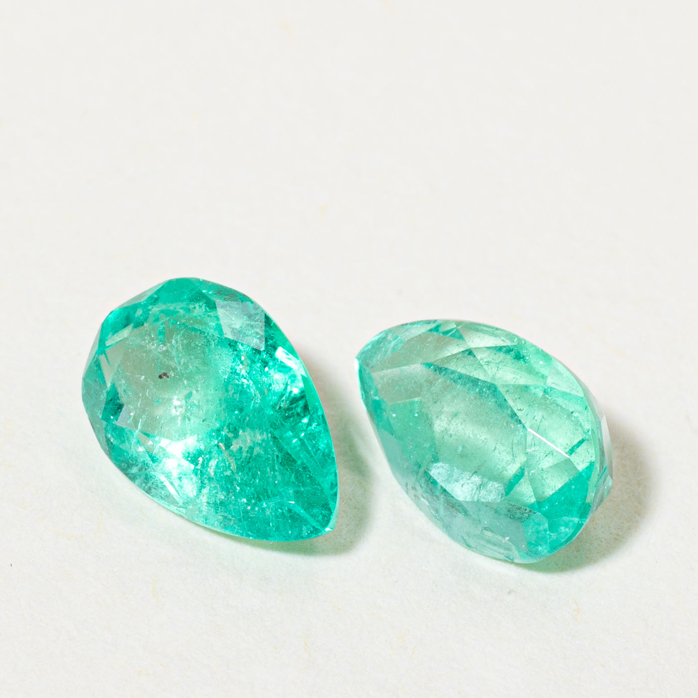 Pair of Pear Cut Loose Emerald | 1.97ctw